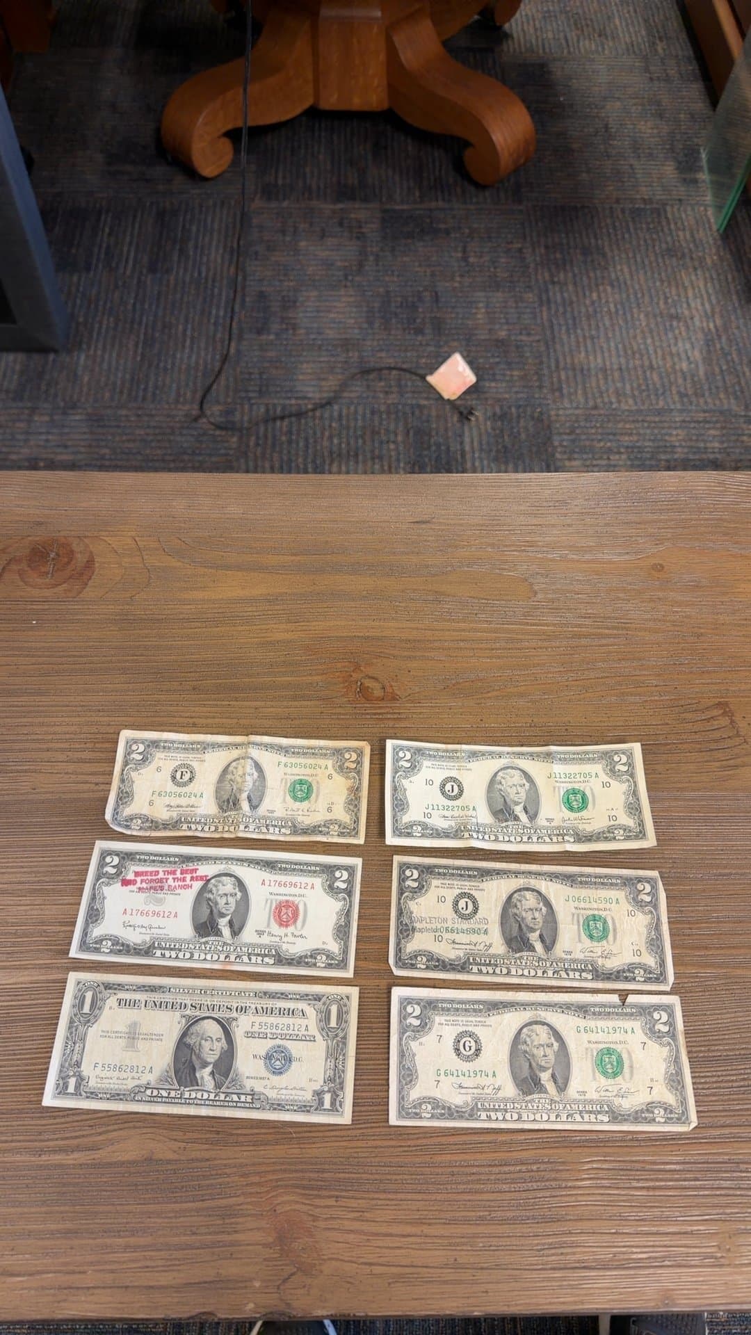 Collection of Vintage U.S. Currency Notes - Image 1