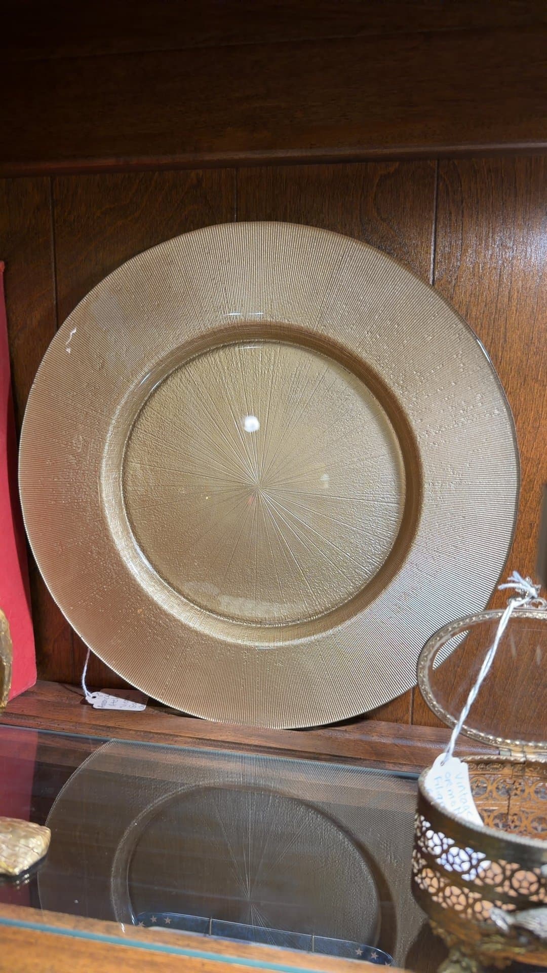 American Atelier 'Vienna Gold' Charger Plate - Image 1