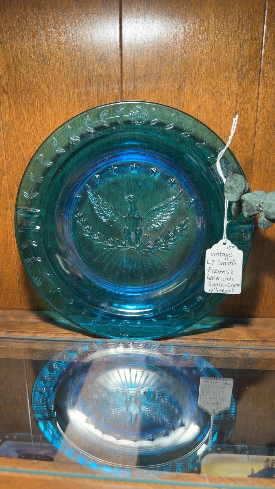 Vintage L.E. Smith Heritage American Eagle Cigar Ashtray - Image 1