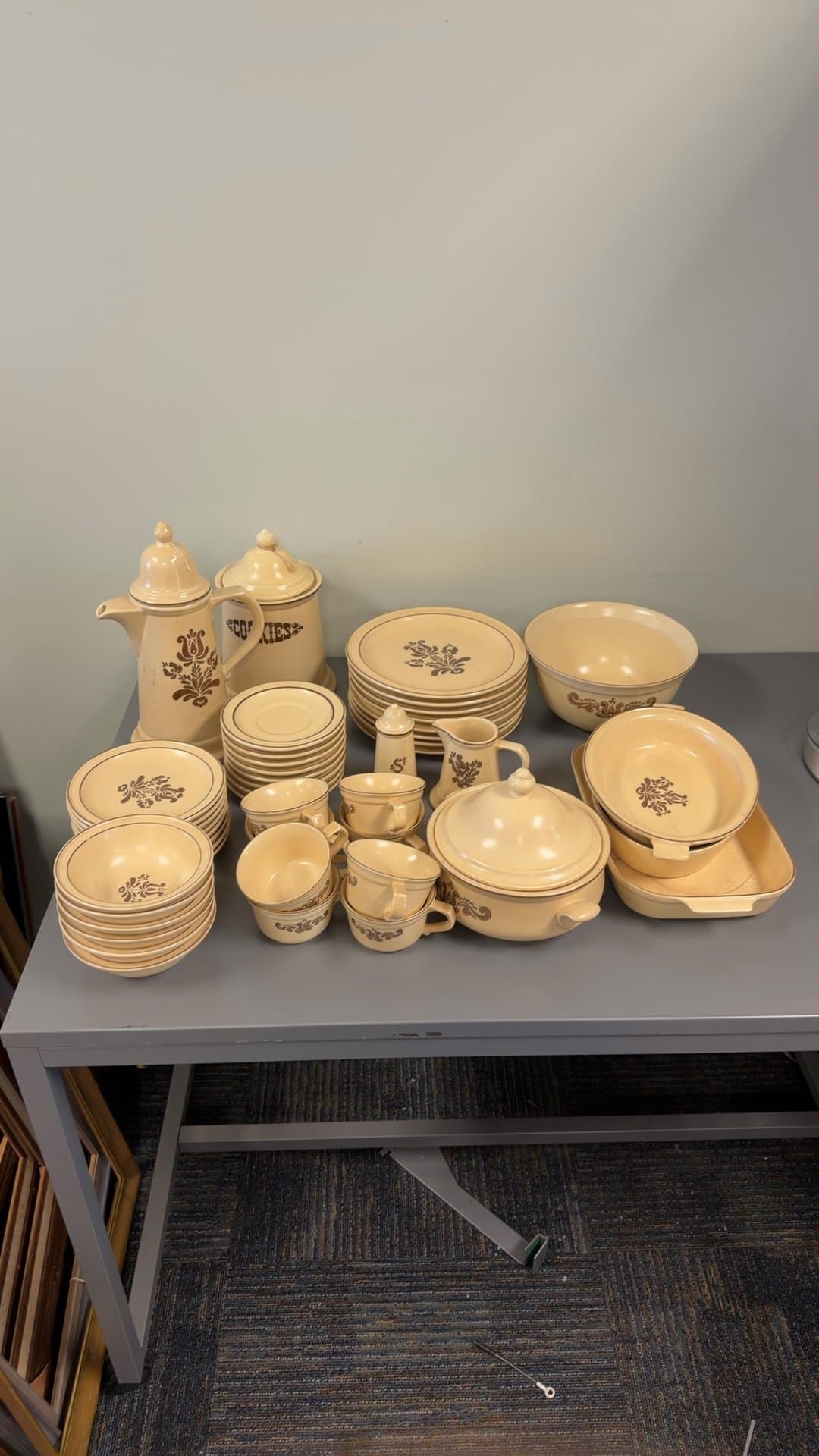 Vintage Pfaltzgraff Village Stoneware Dinnerware Set - Image 1