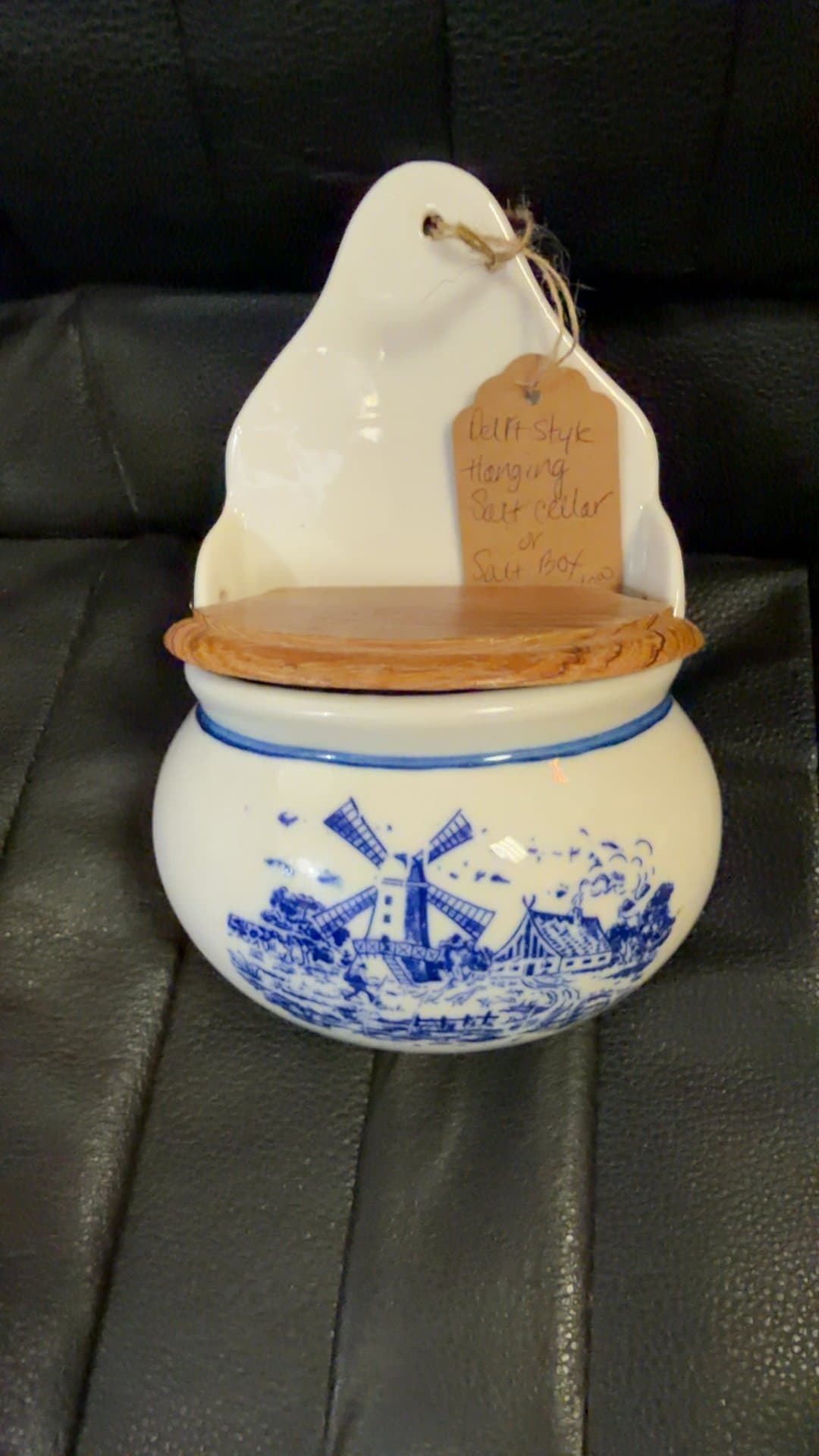 Delft Style Hanging Salt Cellar