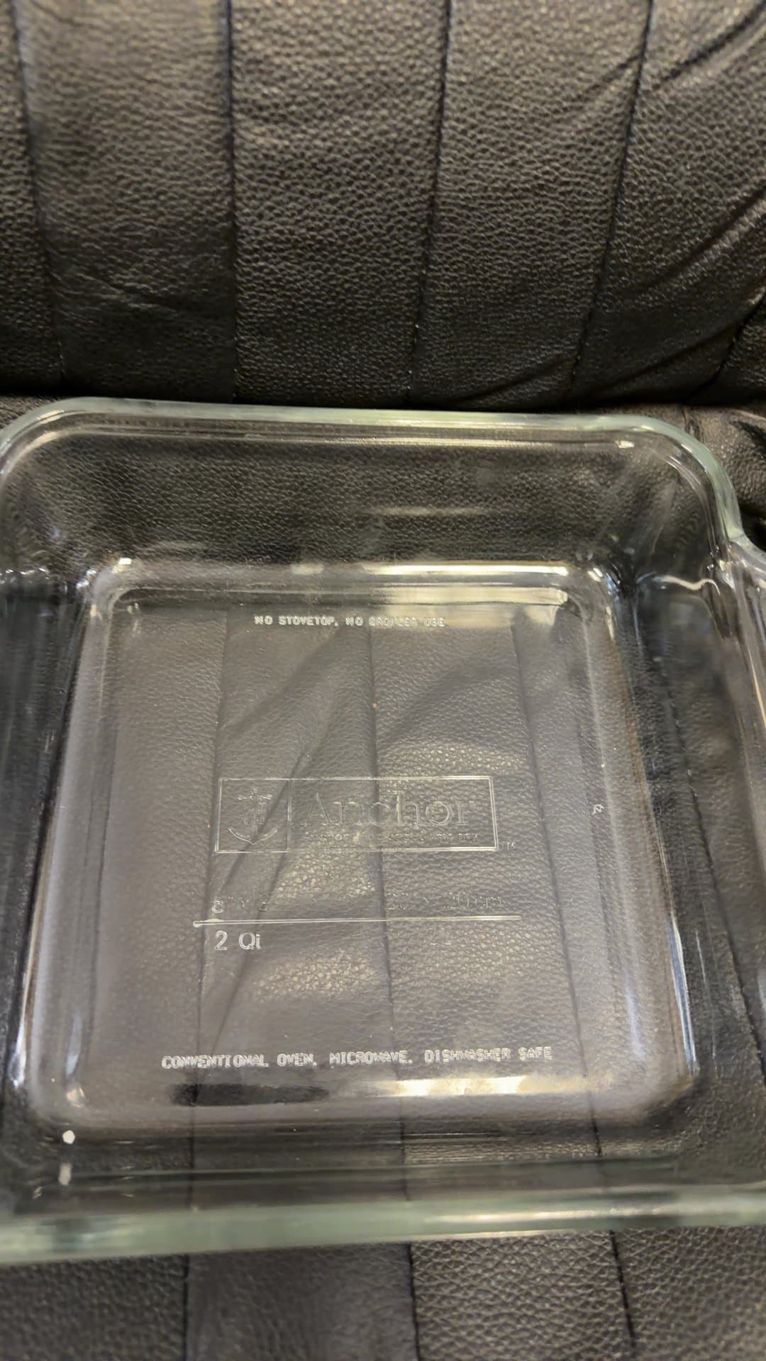 Anchor Hocking 2 Quart Clear Glass Baking Dish - Image 1