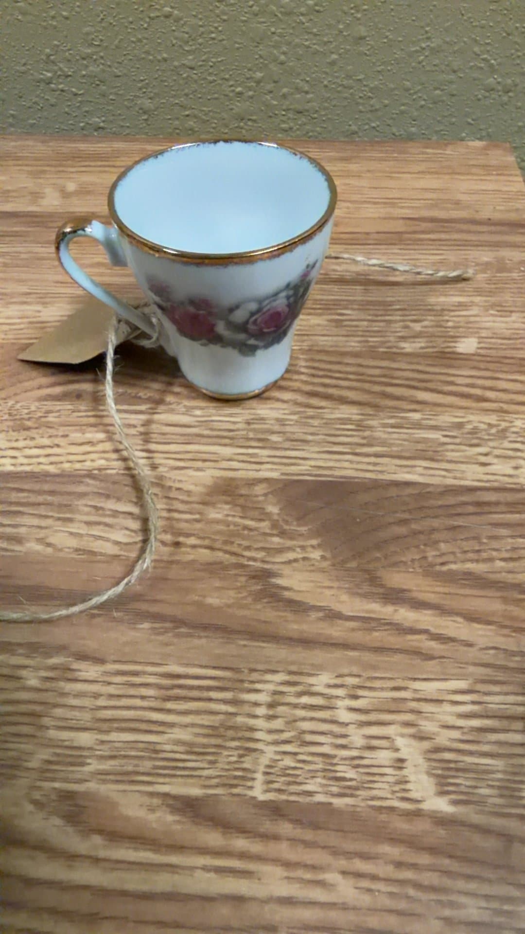 Vintage Floral Porcelain Teacup - Image 1