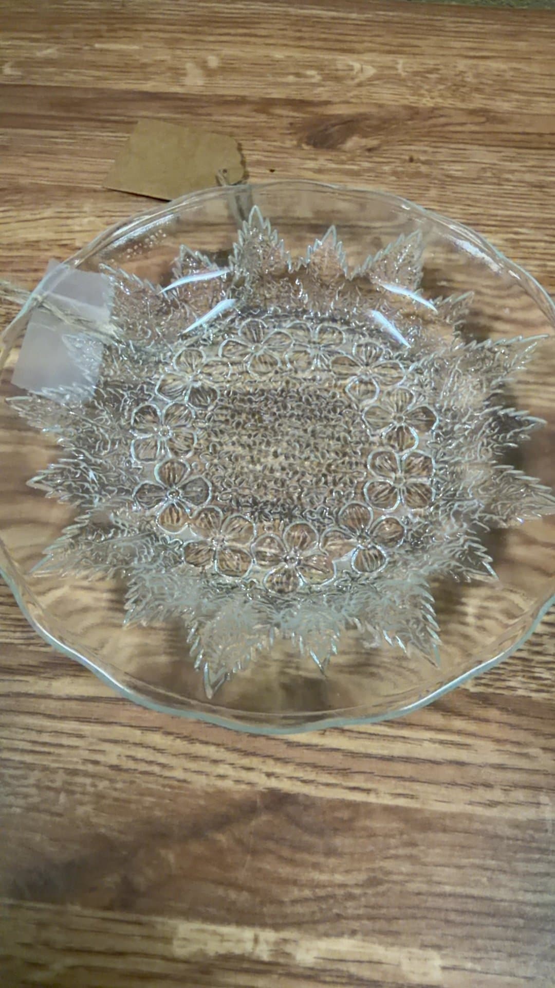 Vintage Glass Serving Plate - Image 1