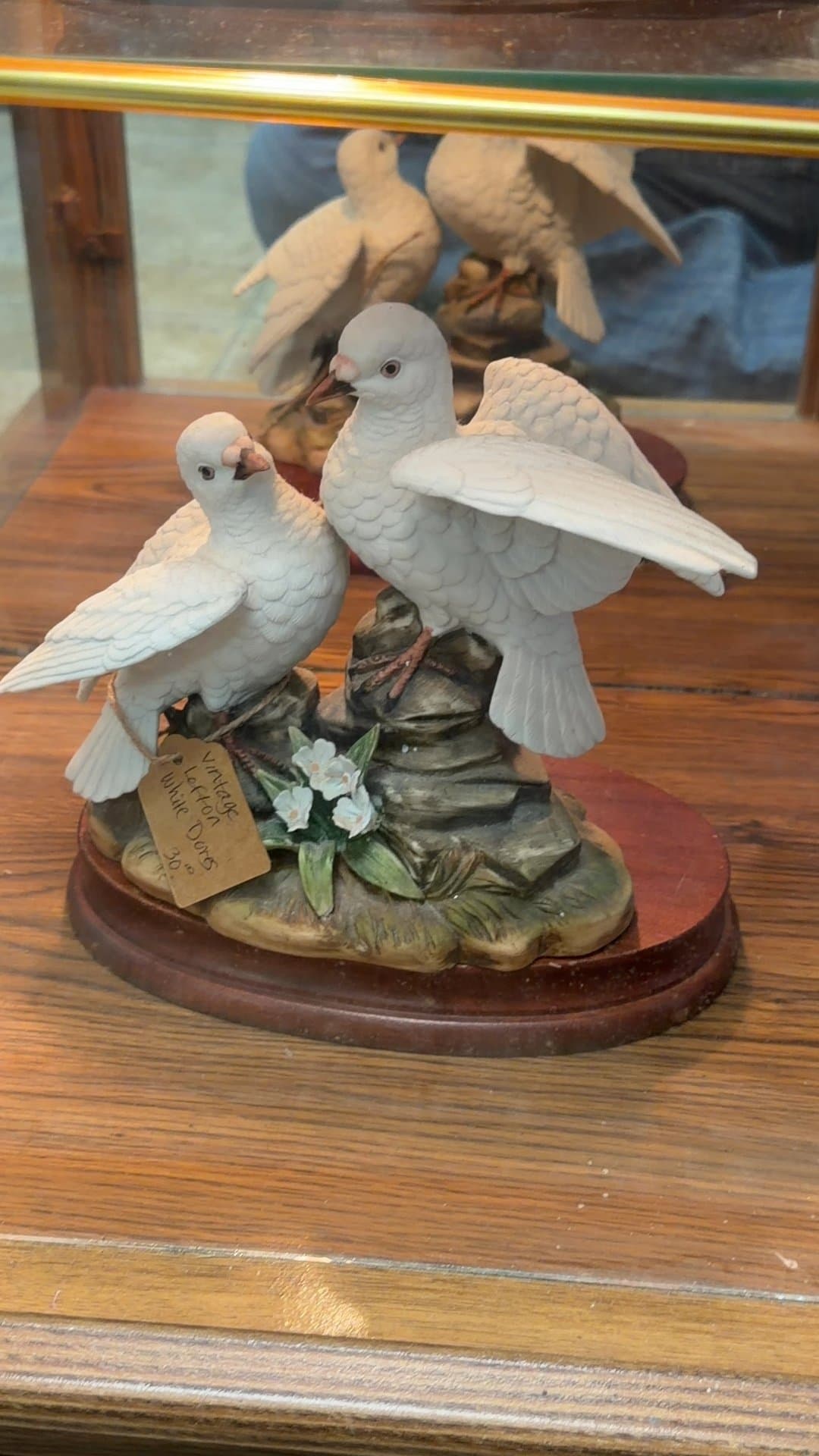 Vintage Lefton White Doves Figurine - Image 1