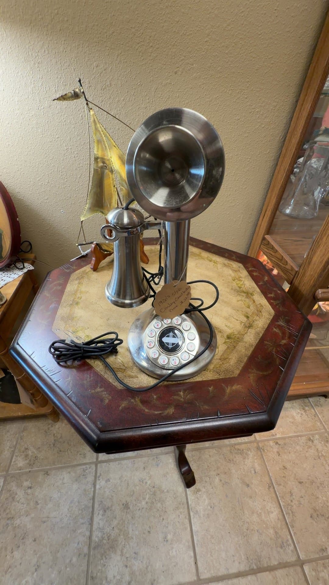Crosley 1920s Style Candlestick Phone - Image 1