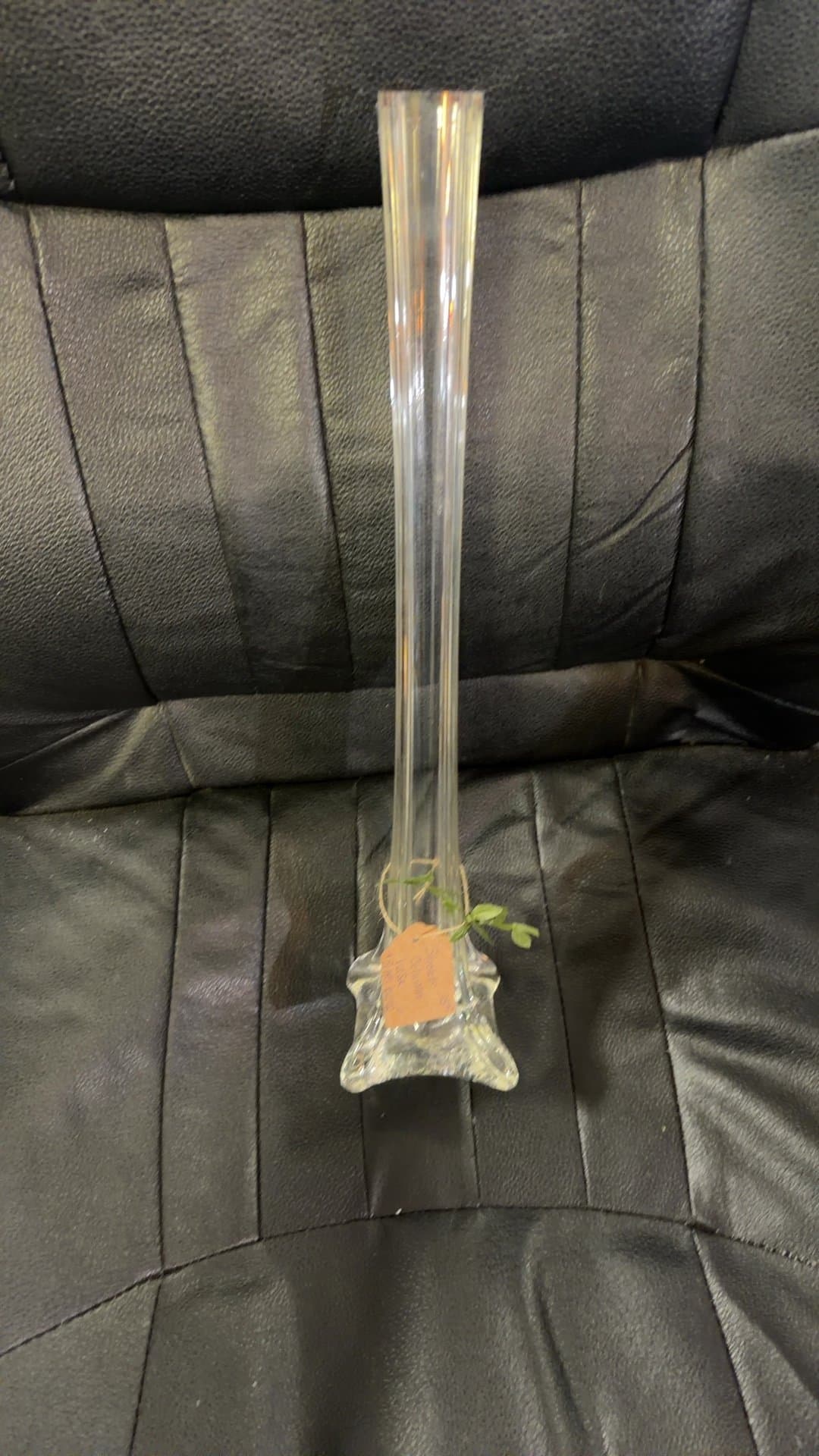 Stretch Column Glass Vase 'Eiffel Tower' - Image 1