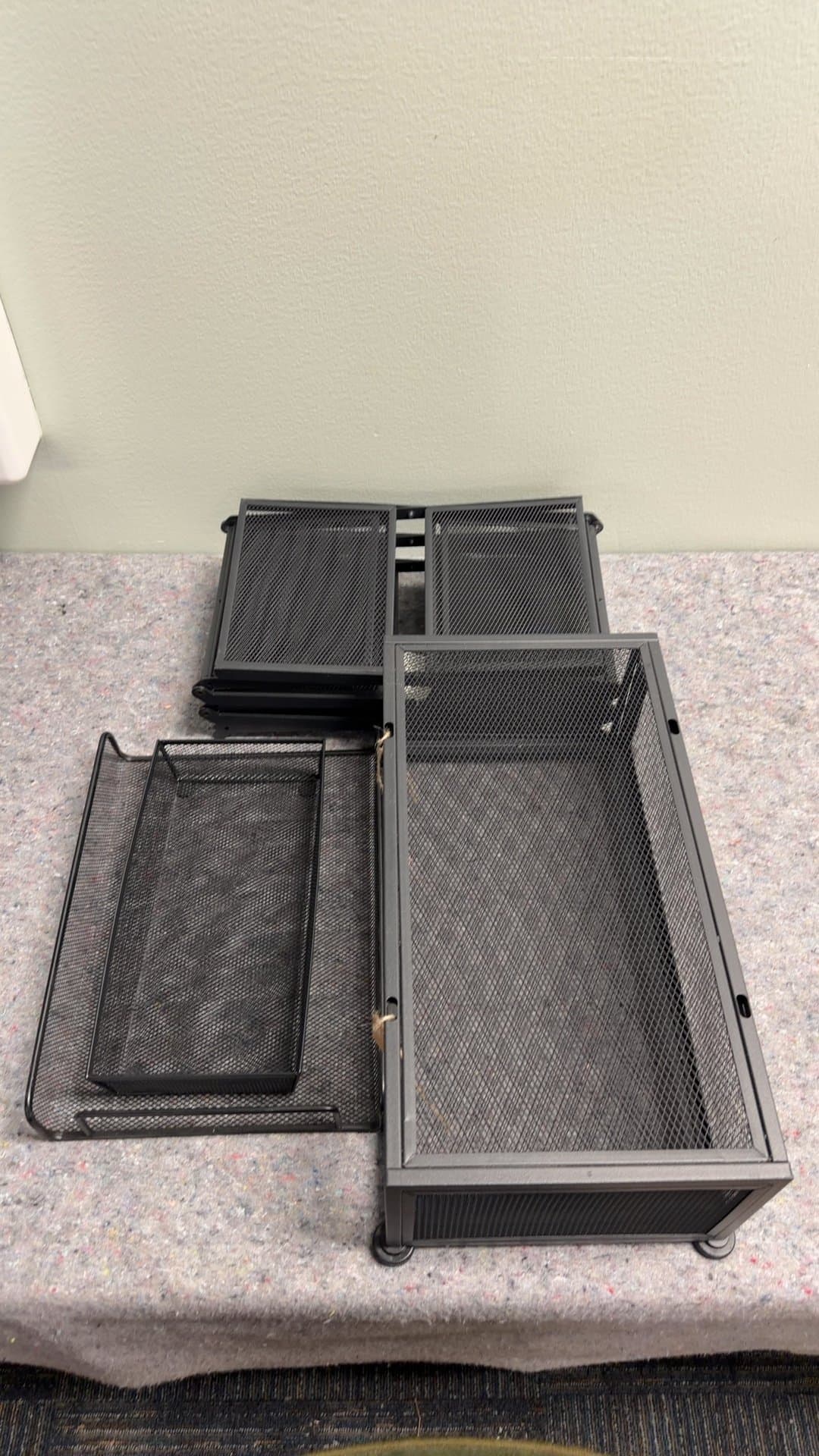 Black Mesh Desk Organizer Set - Image 1