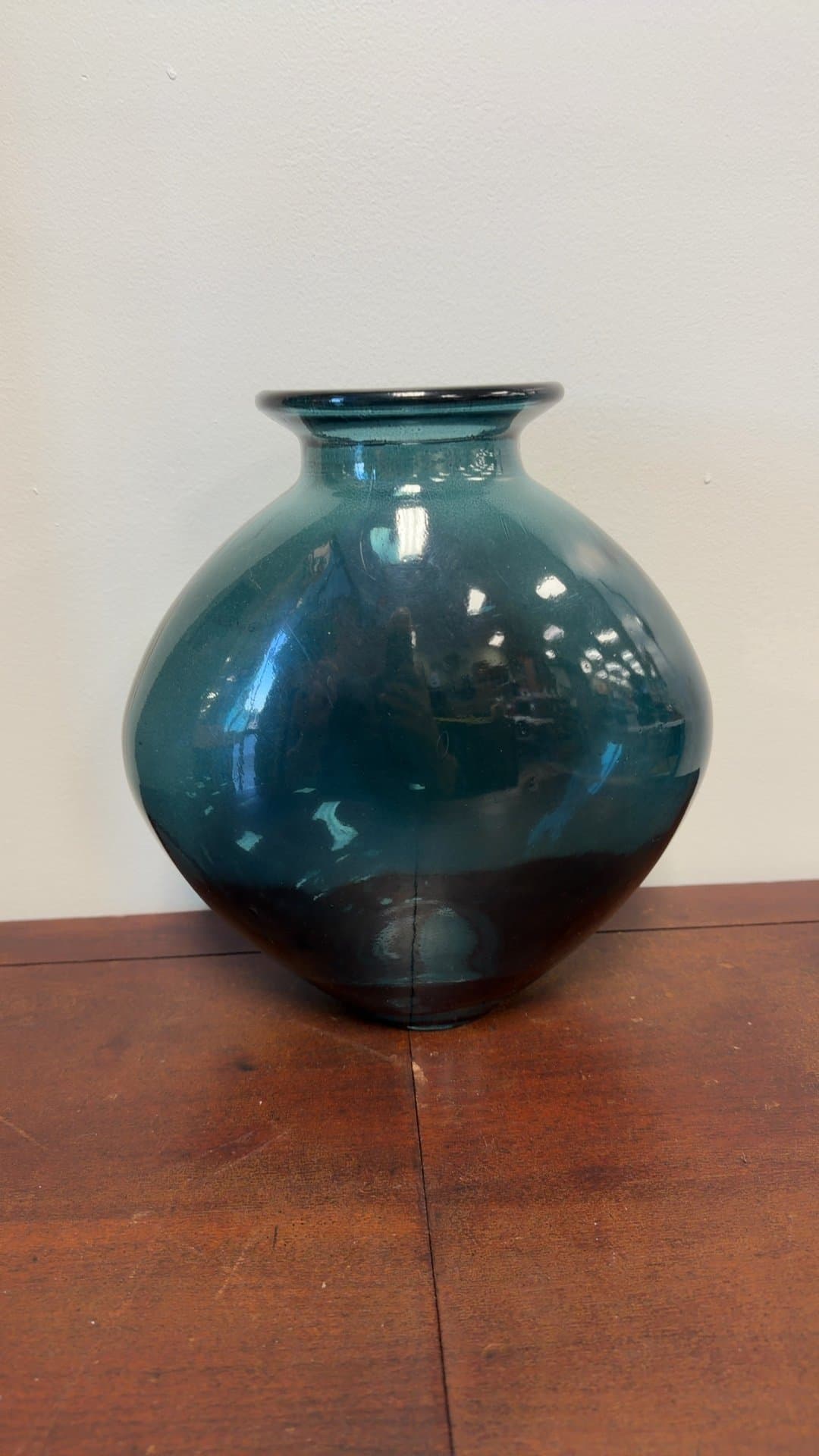 Handmade Recycled Glass Vase - Image 1