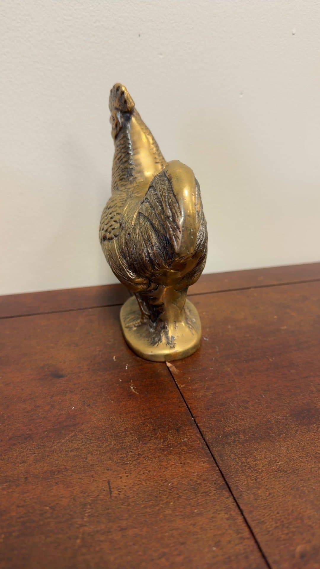 Vintage Brass Rooster Figurine - Image 1