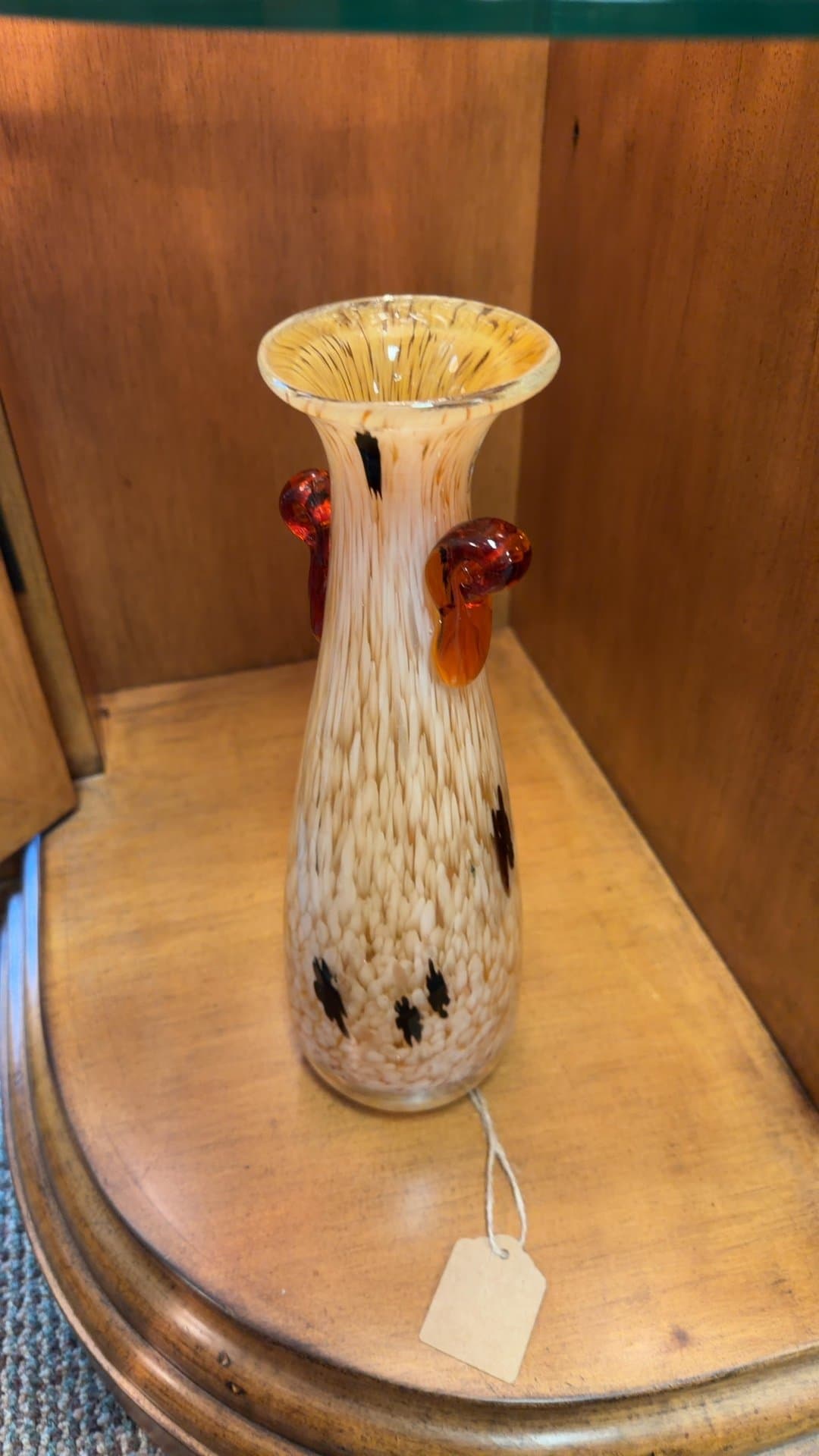 Hand Blown Art Glass Vase - Image 1