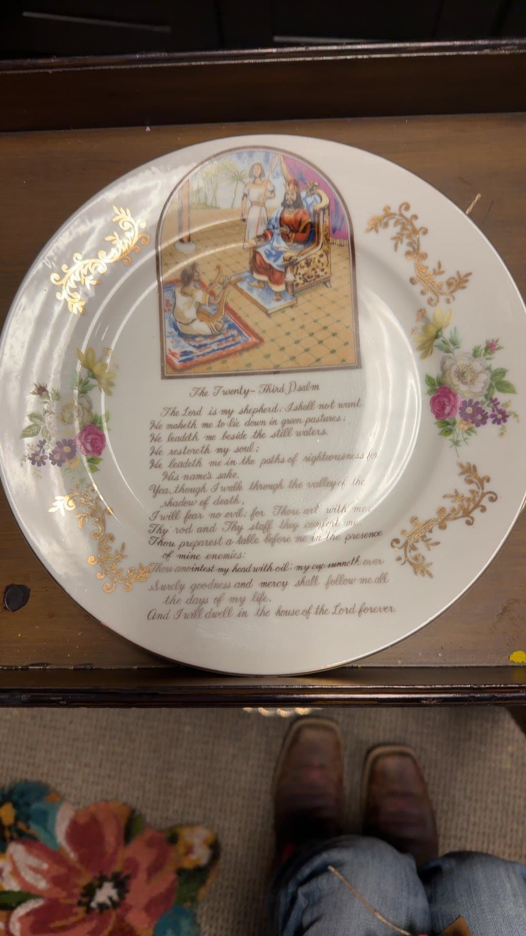 Noritake 'The Twenty-Third Psalm' Decorative Plate - Image 1