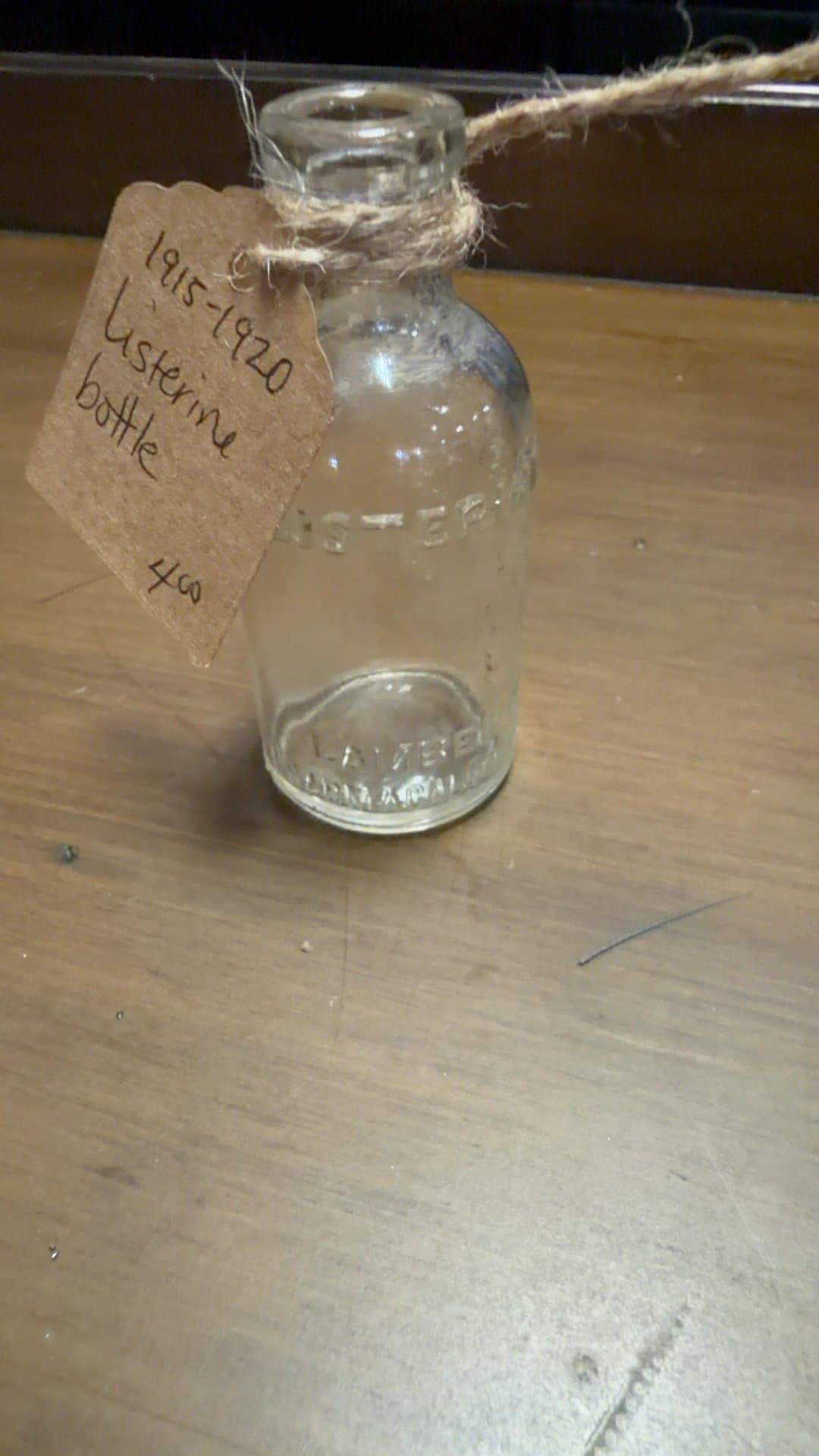 1915-1920 Listerine Glass Bottle - Image 1