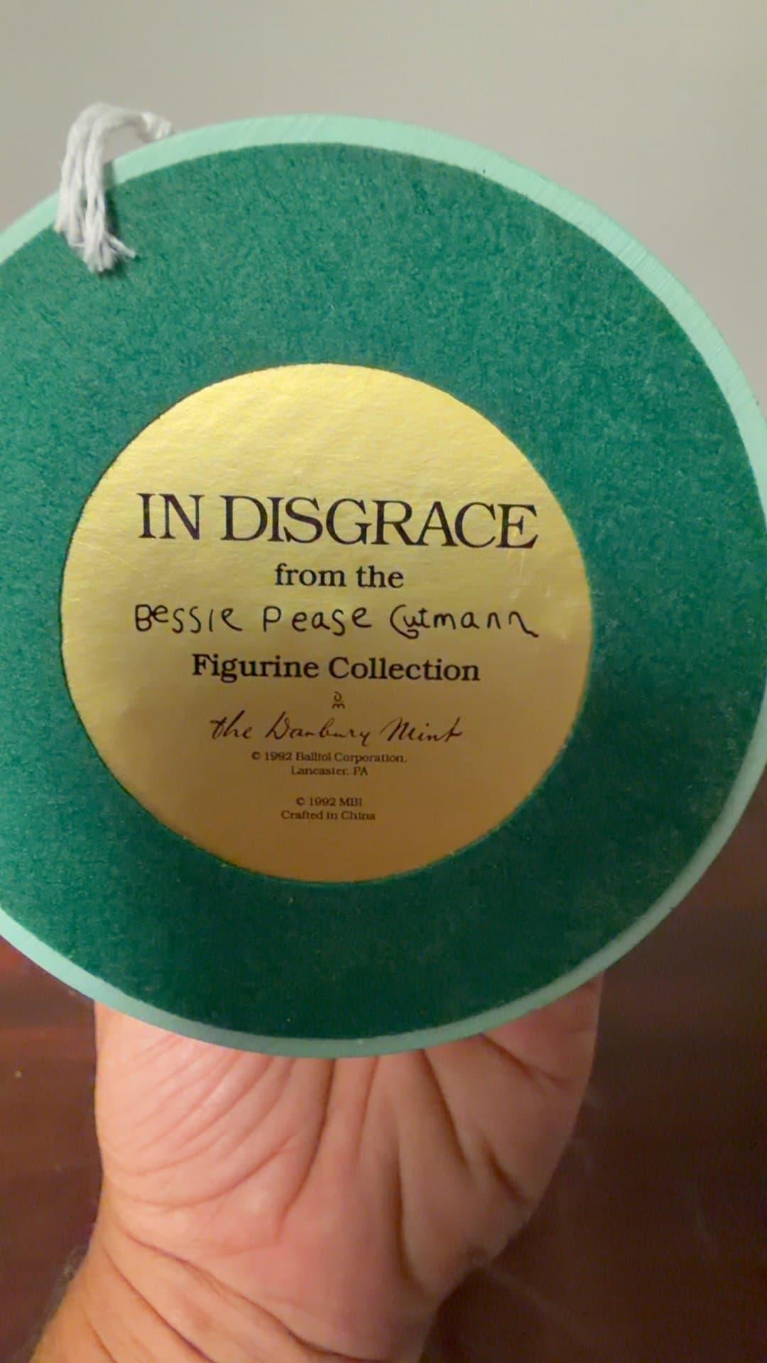 Bessie Pease Gutmann 'In Disgrace' Figurine - Image 1