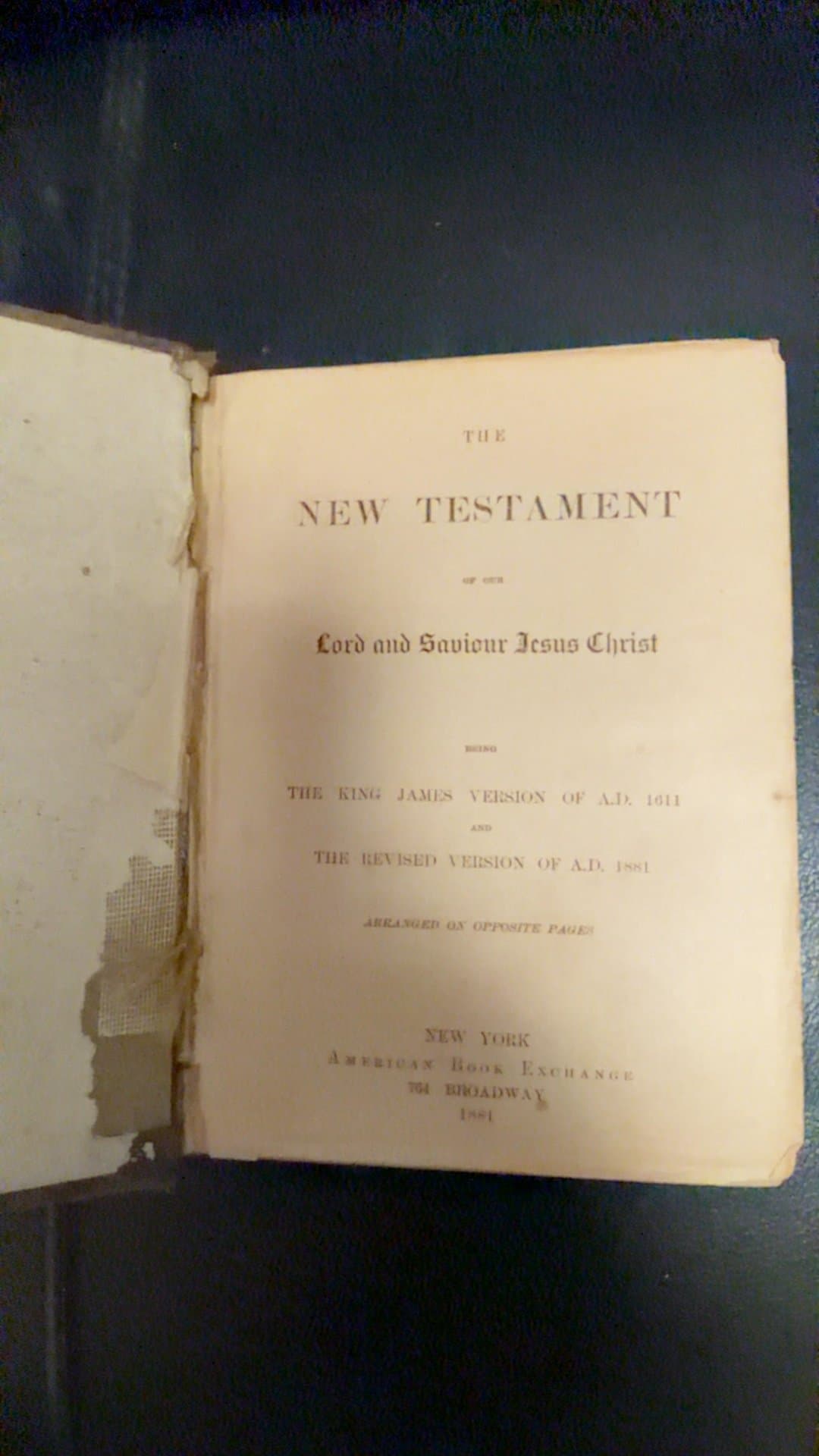 The New Testament of Our Lord and Saviour Jesus Christ (1881) - Image 1