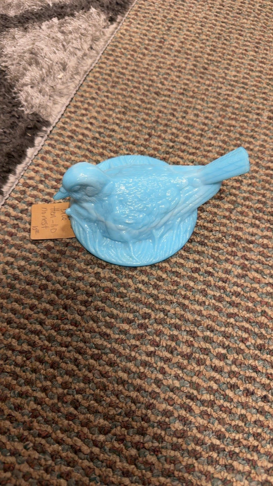 Fenton Blue Hen Lid - Image 1