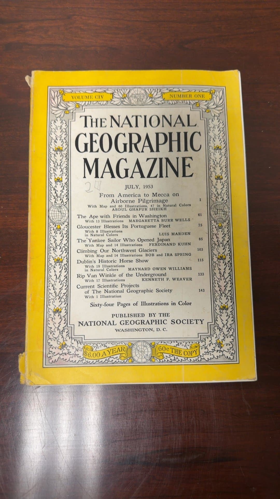 National Geographic Magazine July 1953 - Image 1