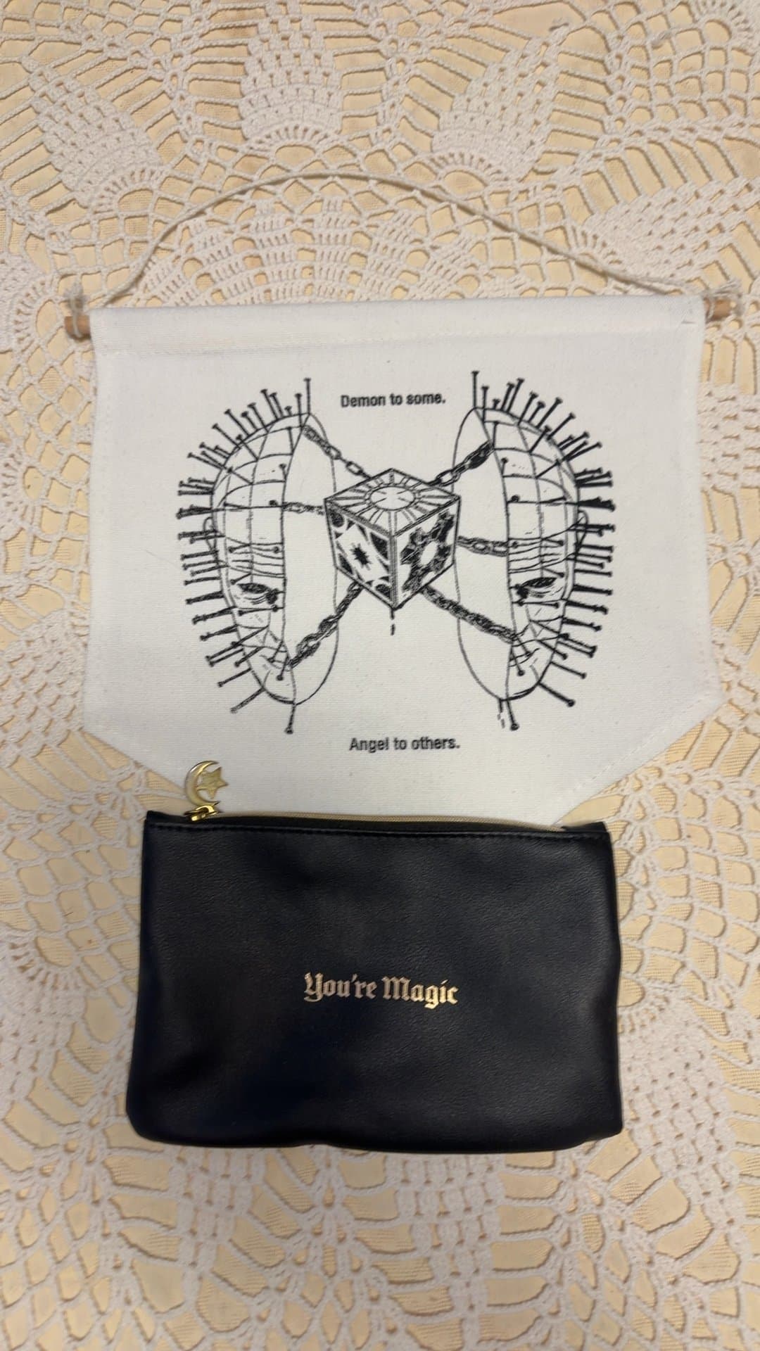Ipsy October 2020 You're Magic Black Makeup Pouch and Hellraiser Banner - Image 1