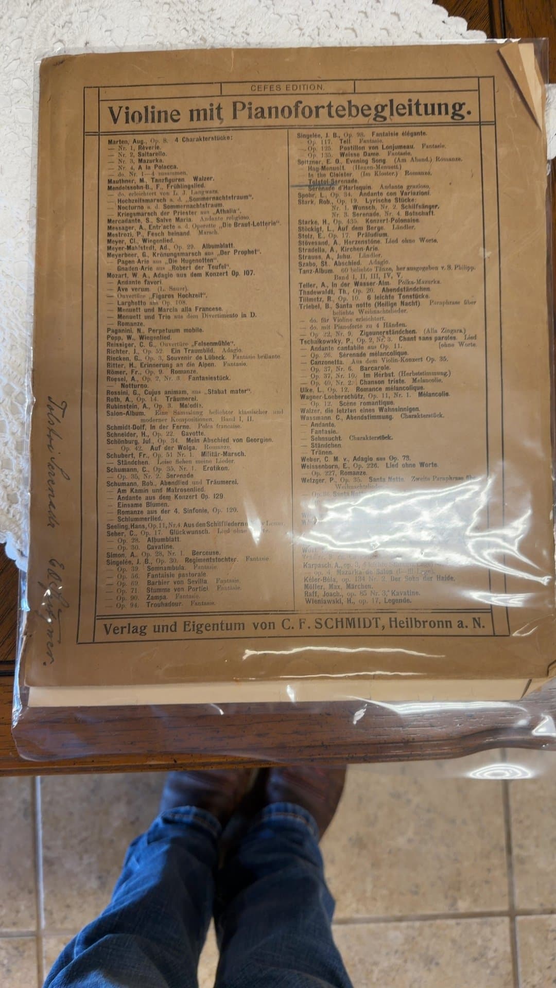 C.F. Schmidt Violin and Piano Sheet Music - Image 1