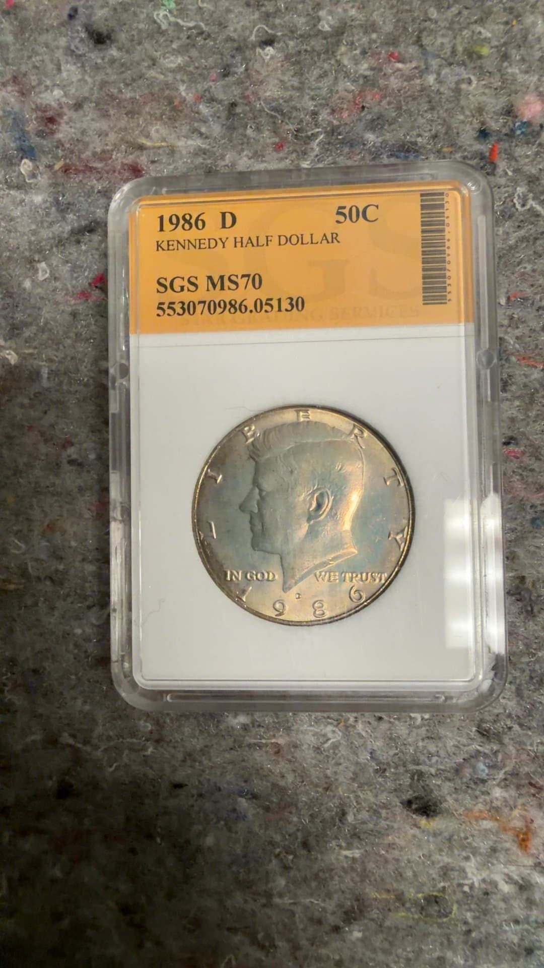1986 D Kennedy Half Dollar - Image 1