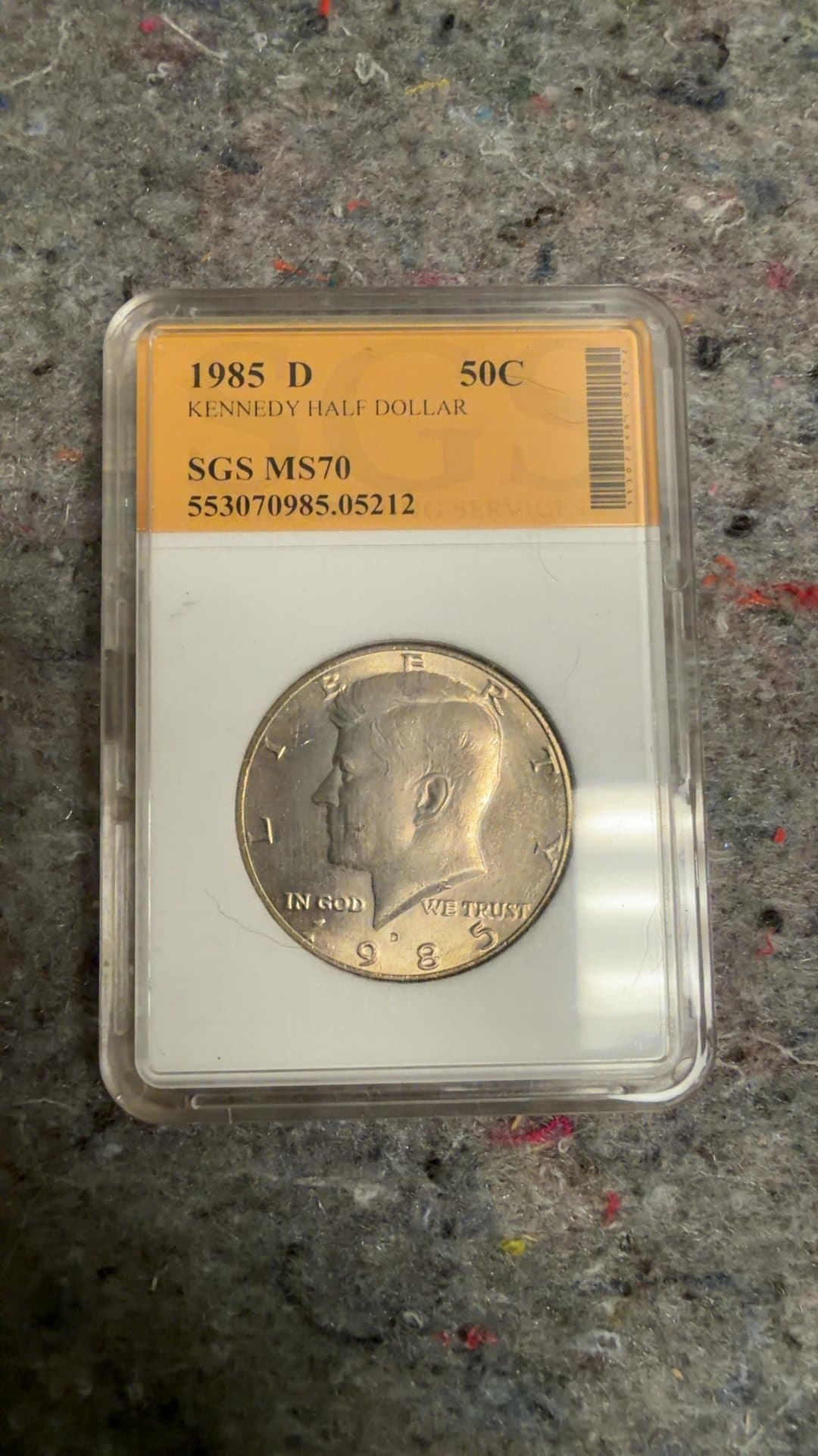 1985 D Kennedy Half Dollar - Image 1