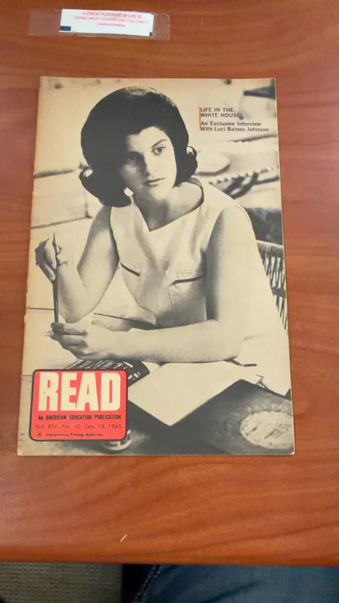 1965 Read Magazine Featuring Luci Baines Johnson - Image 1