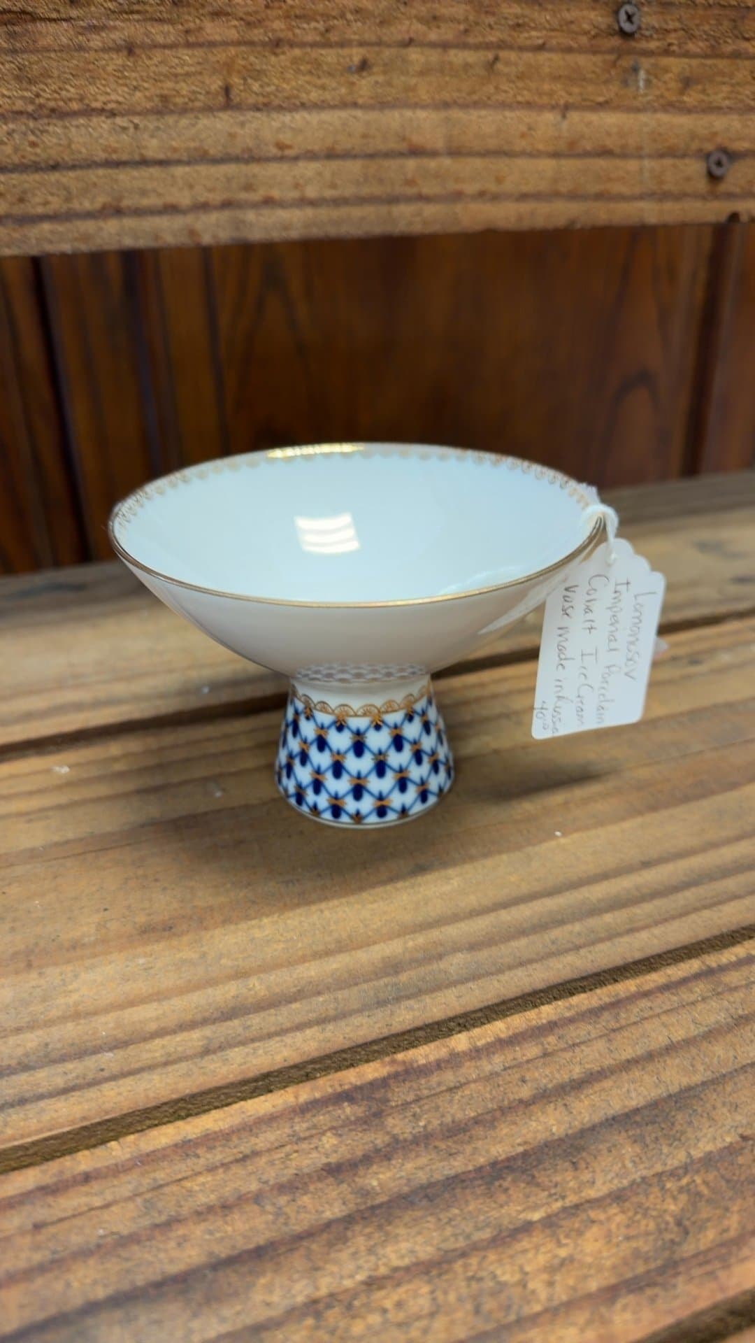 Lomonosov Imperial Porcelain Compote Dish - Image 1