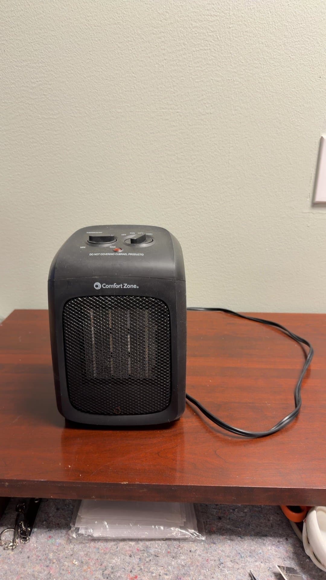 Comfort Zone Portable Electric Heater - Image 1