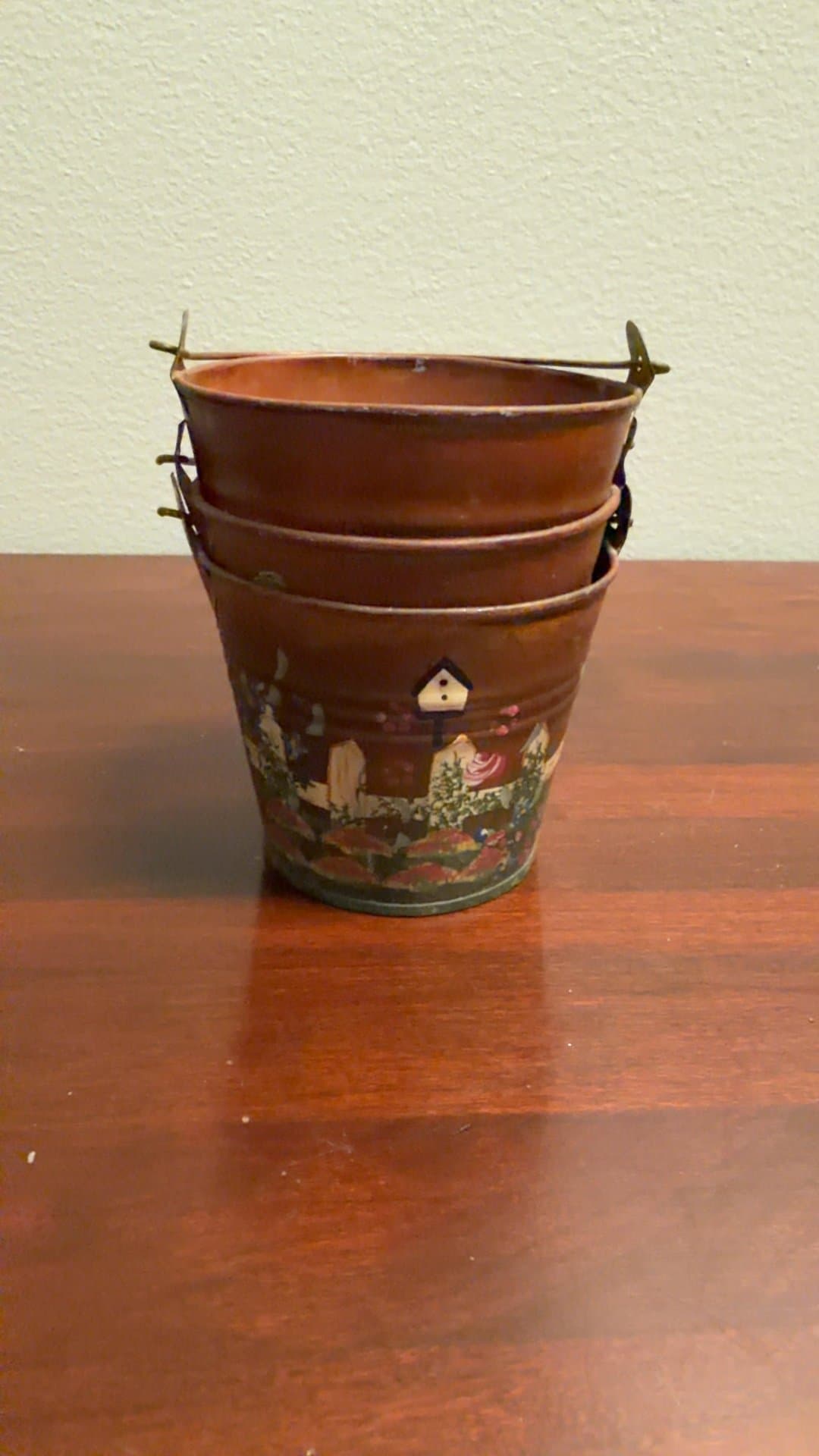 Decorative Metal Flowerpot Set - Image 1