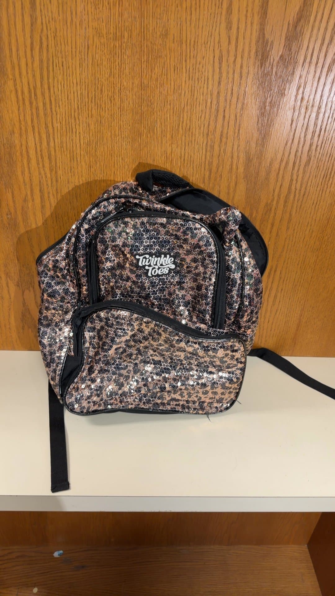 Skechers Twinkle Toes Leopard Sequin Mini Backpack - Image 1