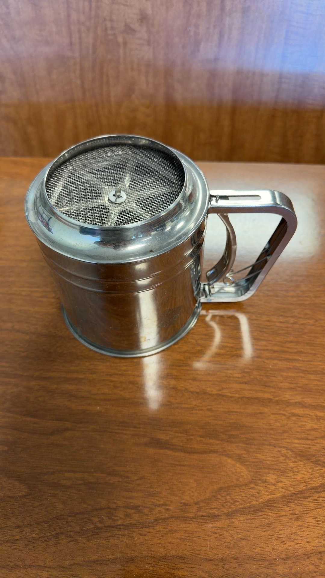 Vintage Stainless Steel Flour Sifter - Image 1
