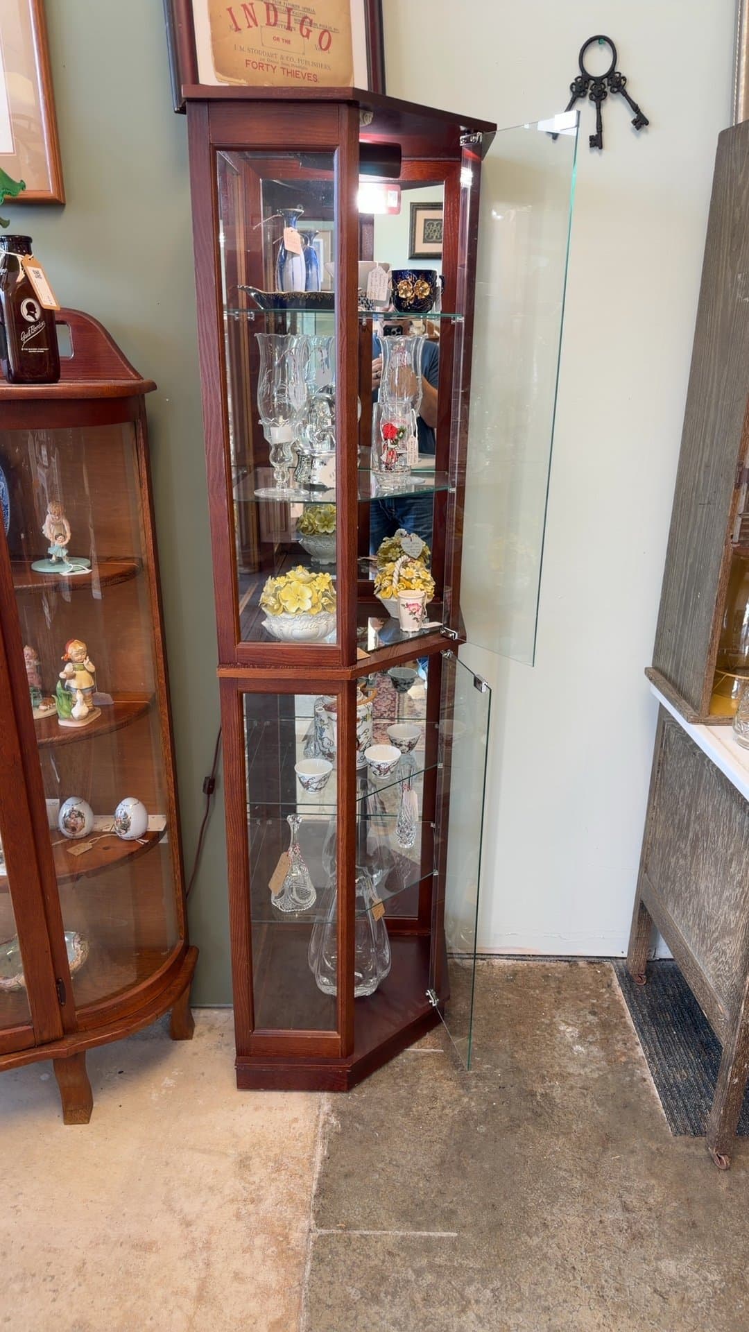 Wooden Glass Display Cabinet - Image 1