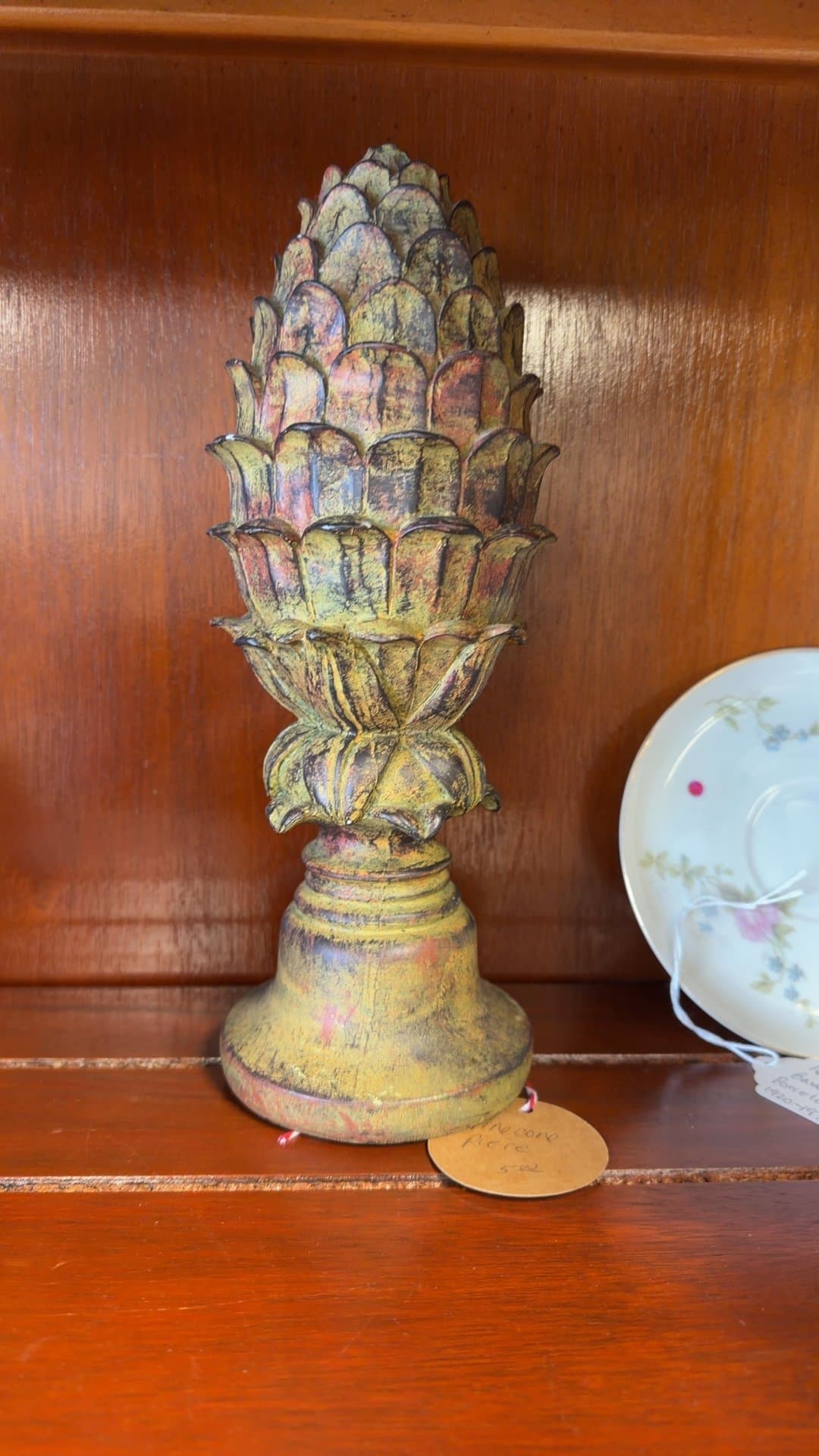 Decorative Pinecone Sculpture - Image 1