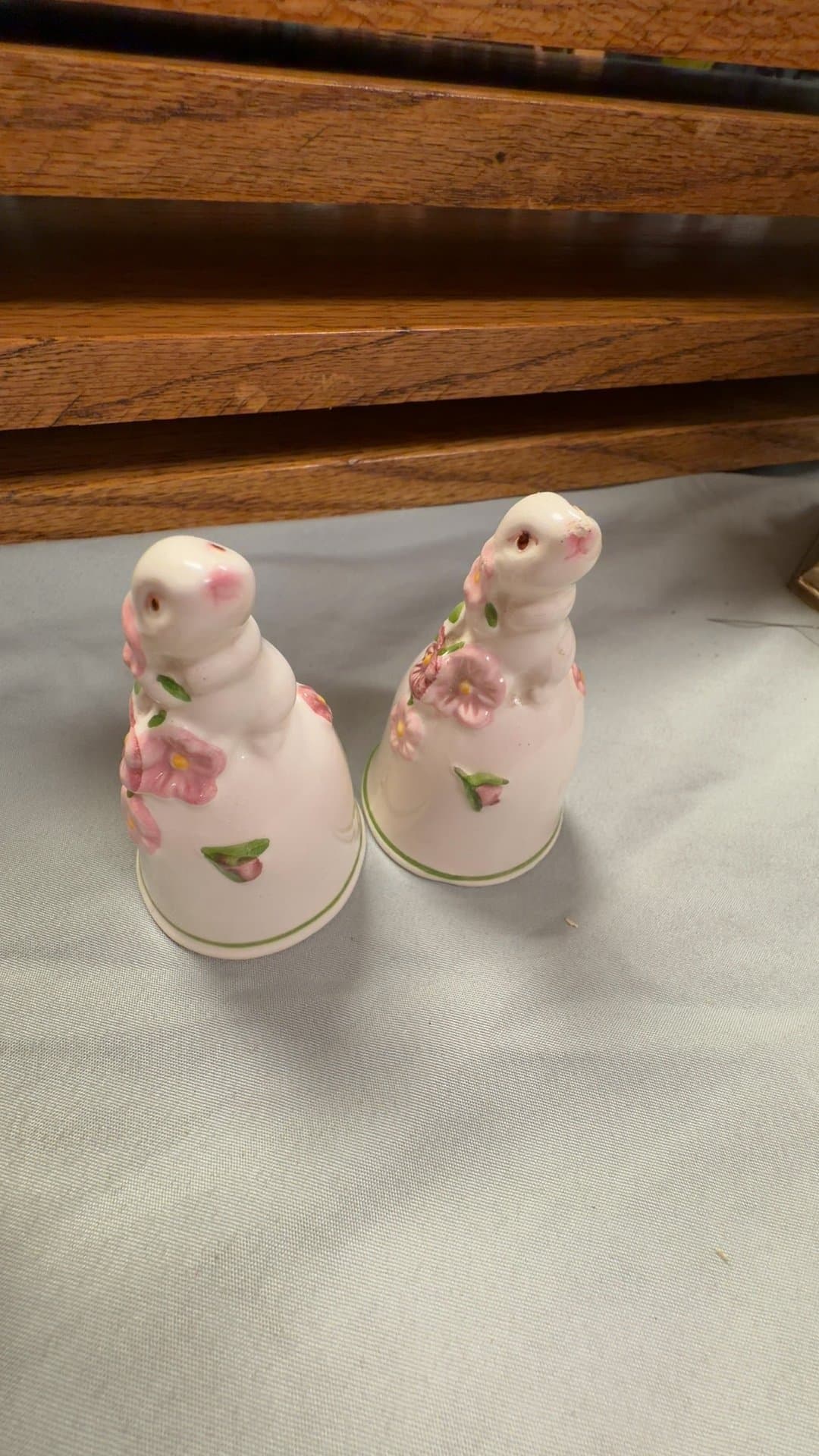 Avon 1984 Ceramic Bunny Bells - Image 1