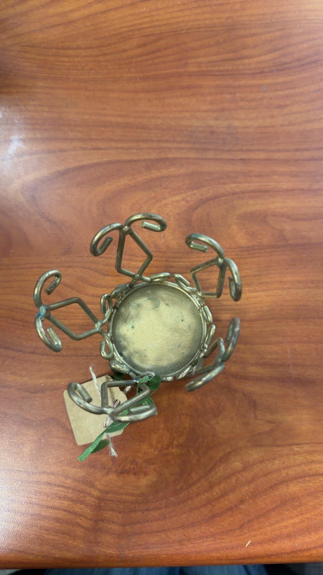 Vintage Brass Candle Holder - Image 1