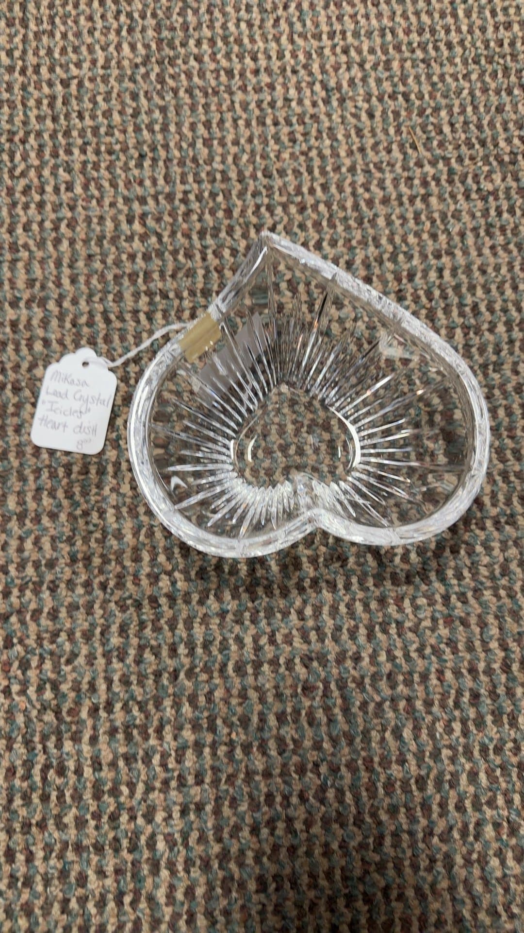 Mikasa Lead Crystal Heart Dish - Image 1