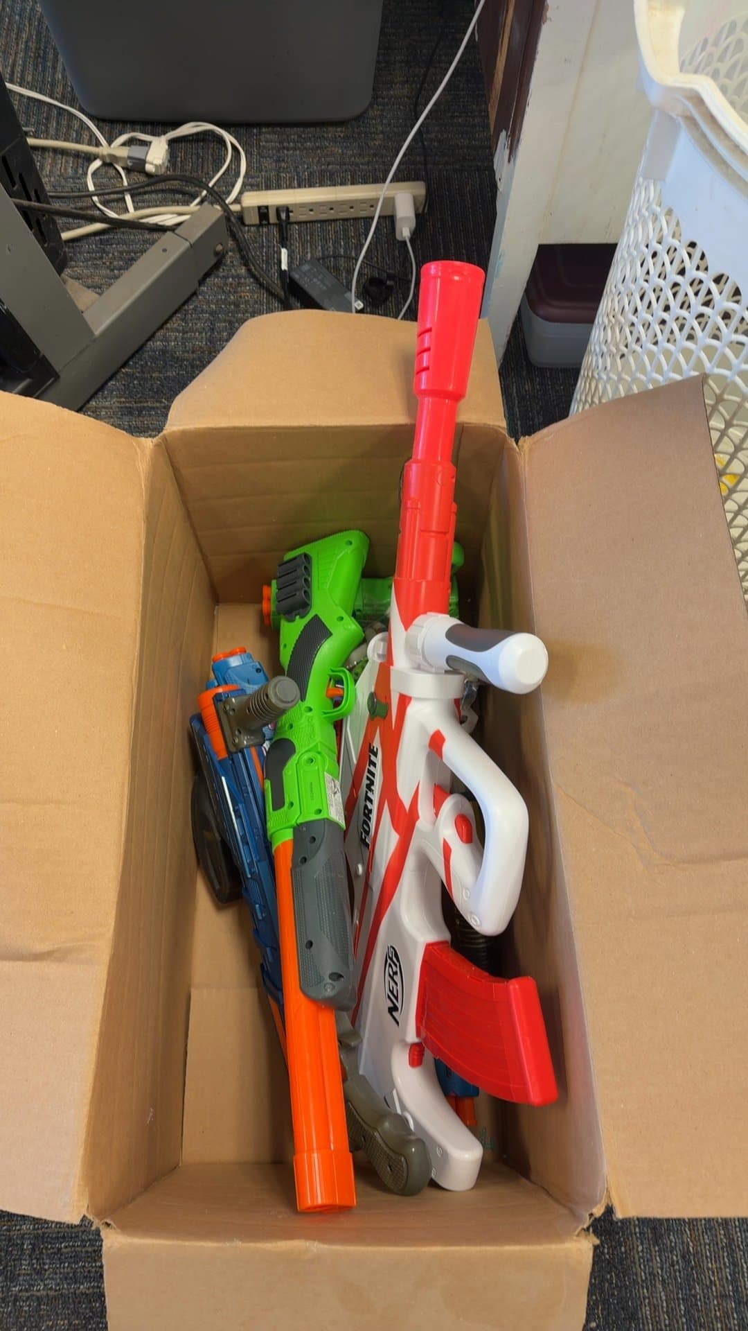 Assorted Toy Blaster Lot featuring Nerf Fortnite B-AR - Image 1