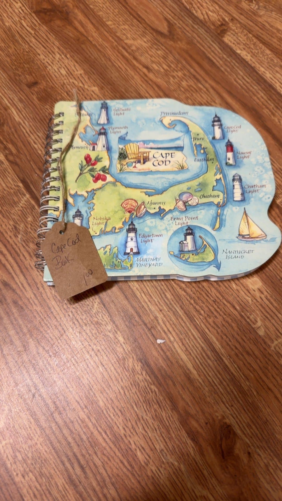 Cape Cod Themed Spiral Notebook - Image 1
