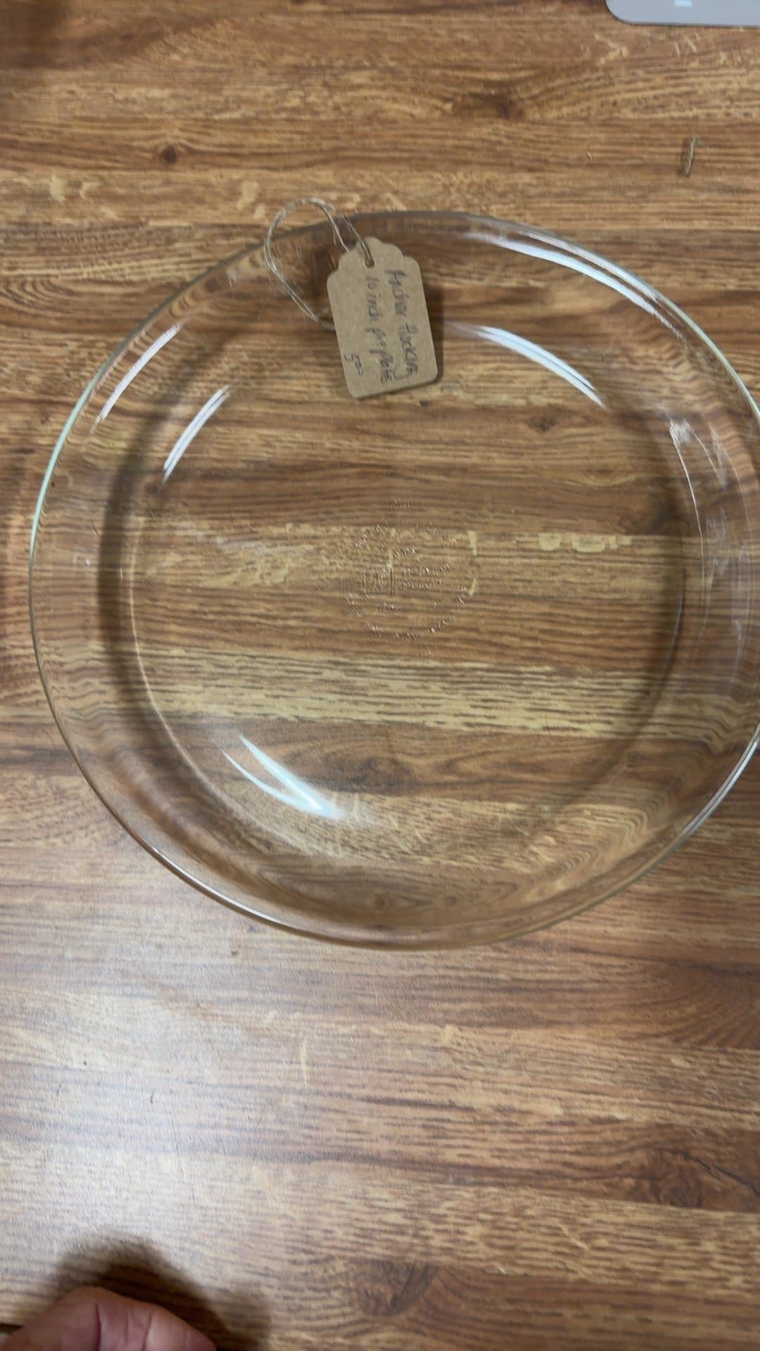 Anchor Hocking Glass Pie Plate - Image 1