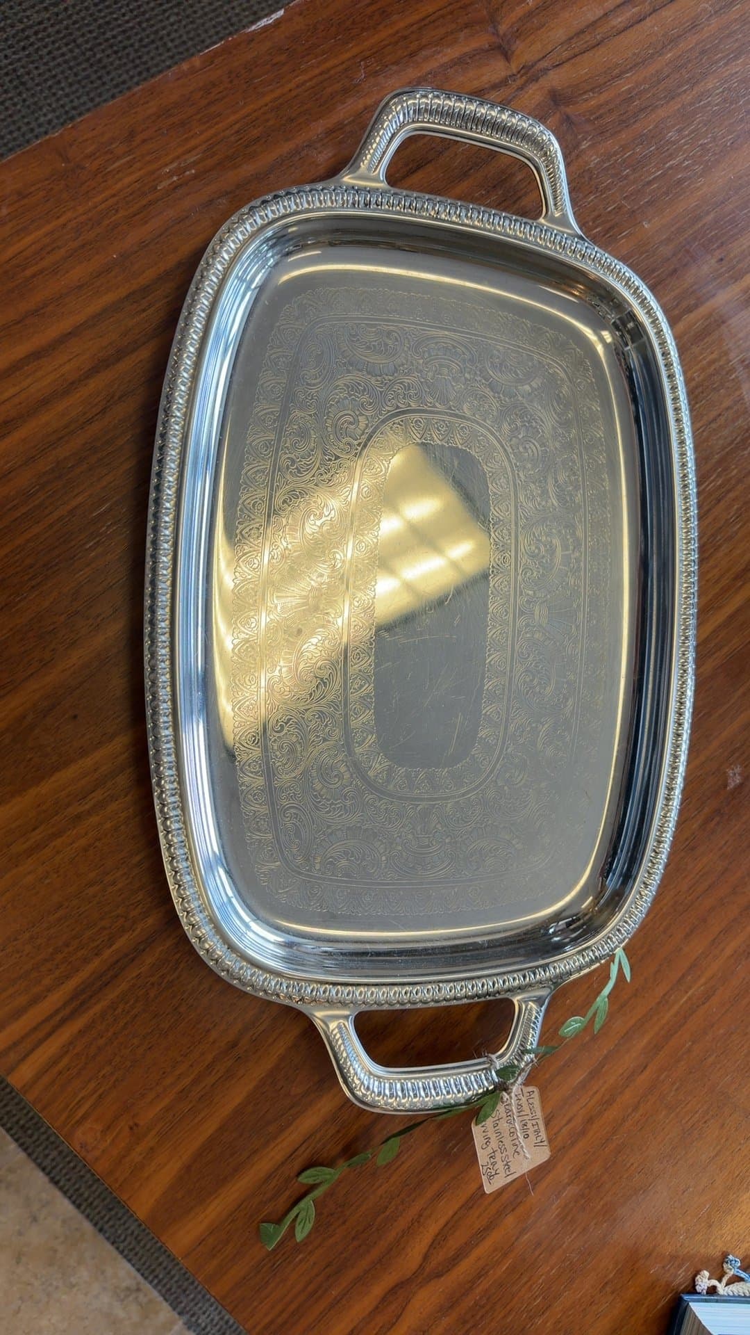 Alessi Stainless Steel Serving Tray - Image 1