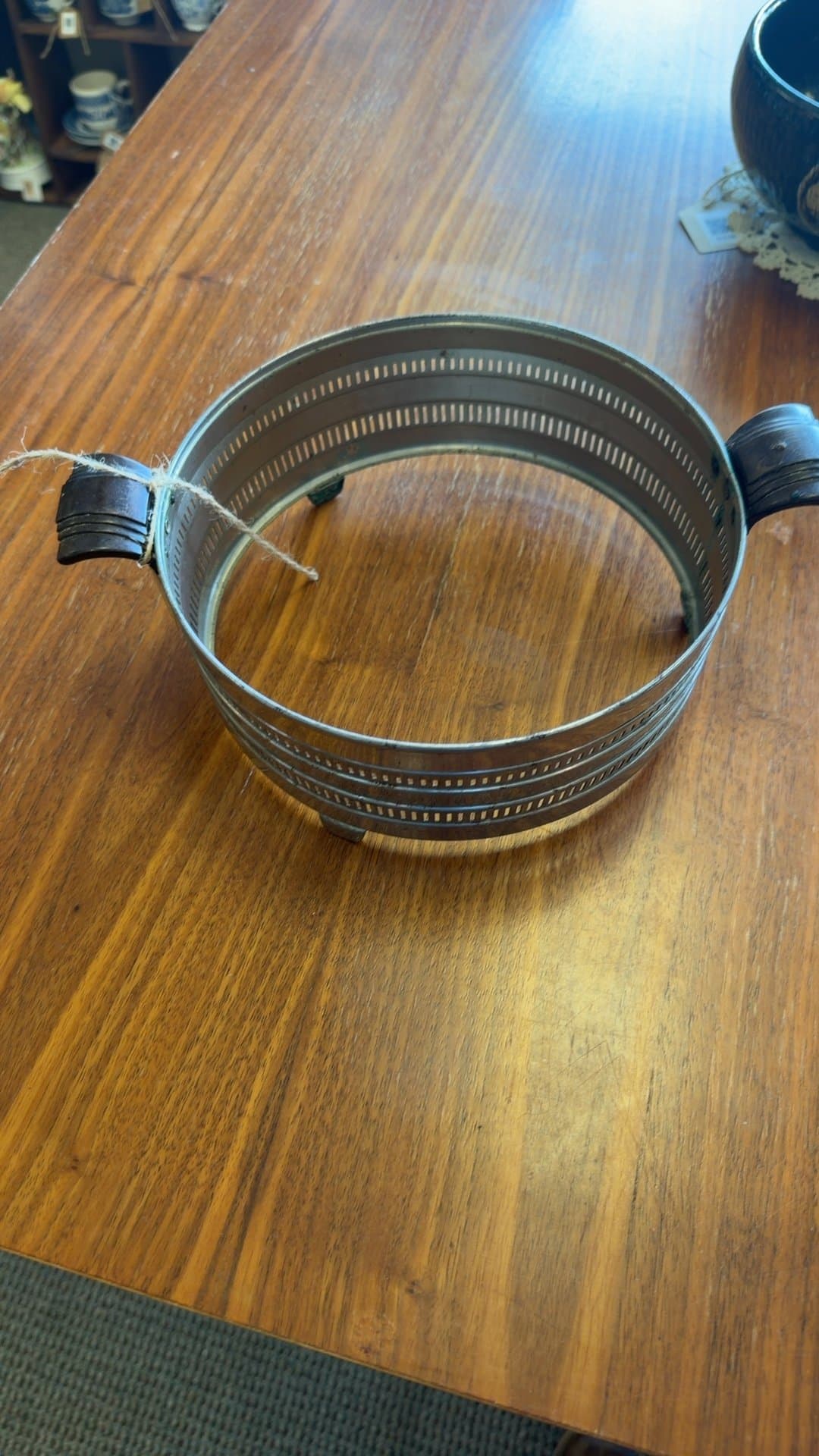 1950s-60s Chrome Plated Casserole Dish Carrier - Image 1