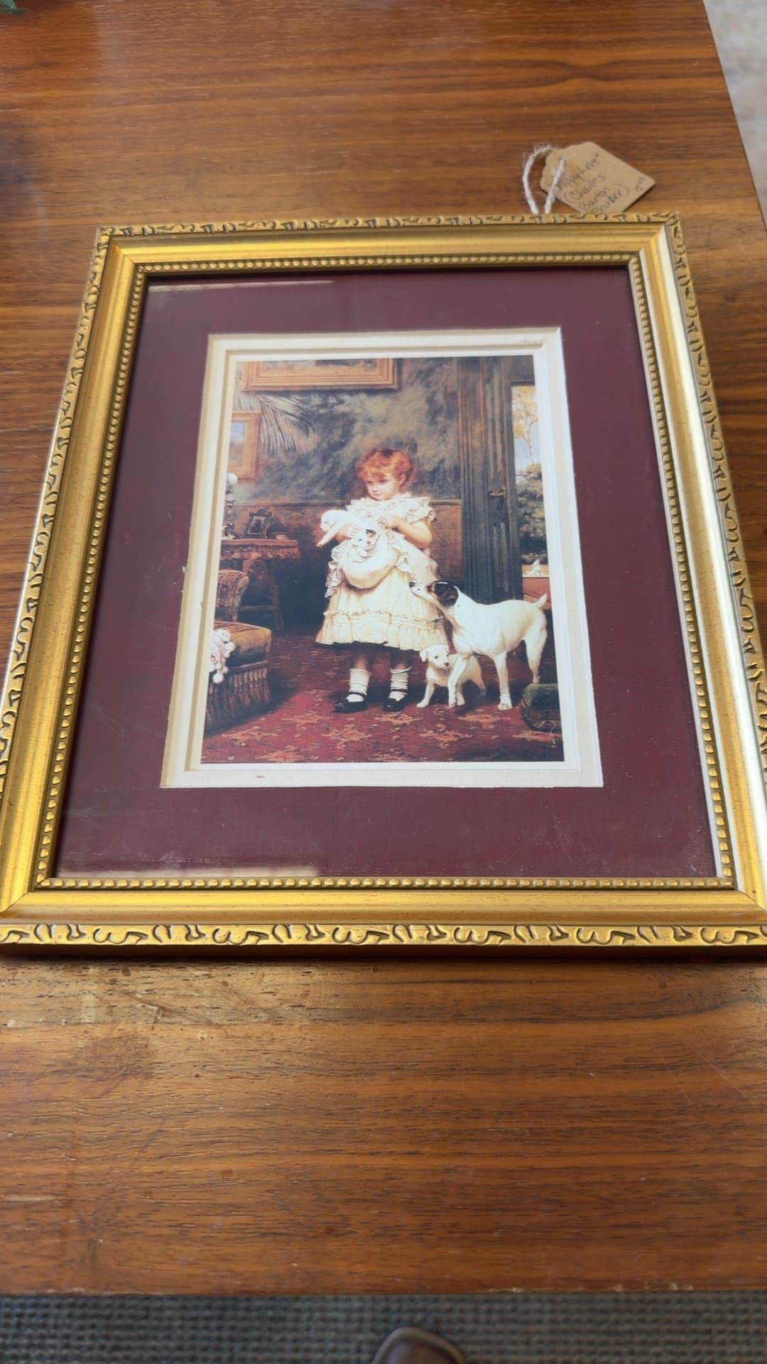 Framed Print 'Puppy Love' by Charles Burton Barber - Image 1