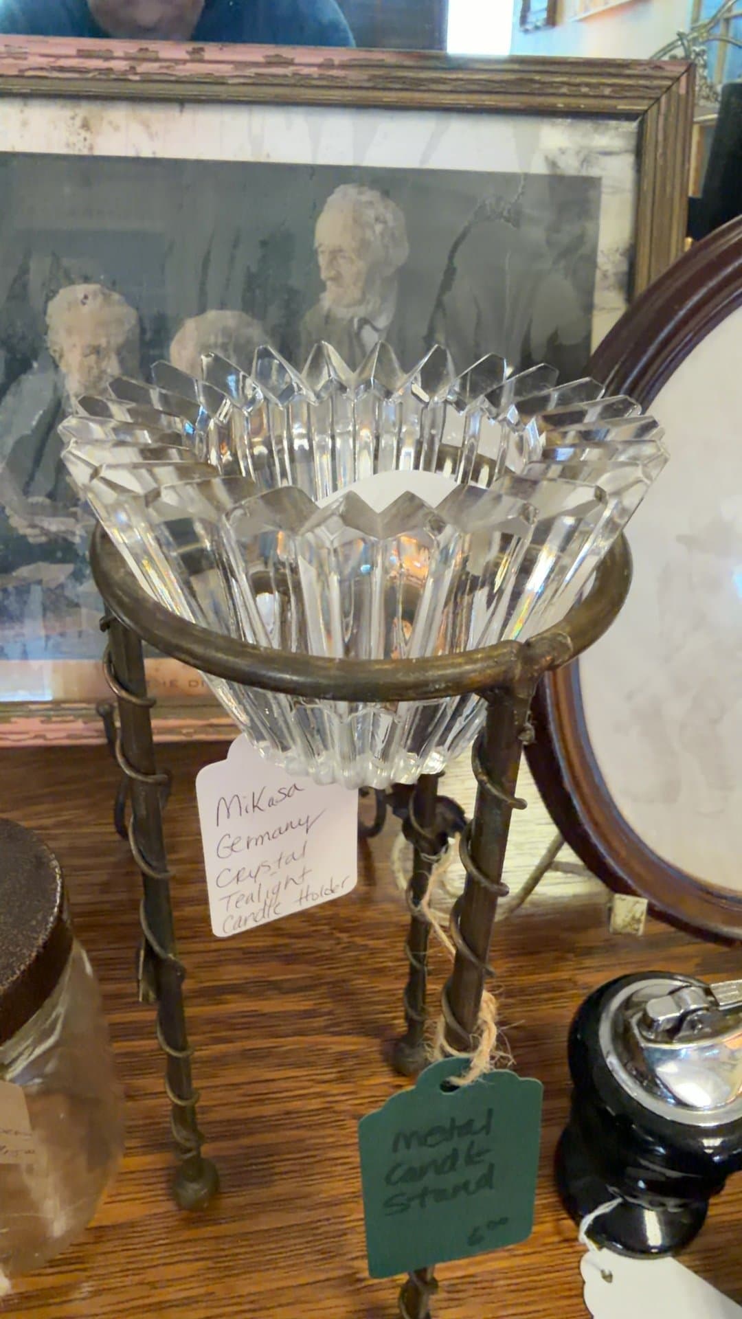 Mikasa Germany Crystal Tealight Candle Holder - Image 1