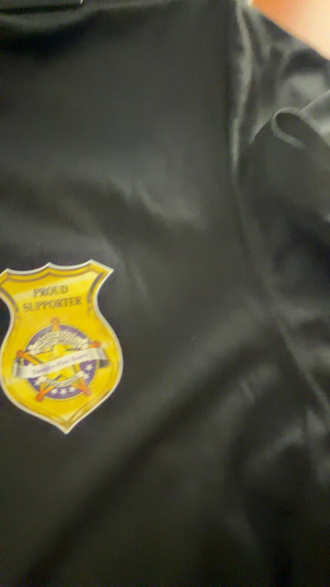 Black Short Sleeve Supporter Shirt (Size Large) - Image 1