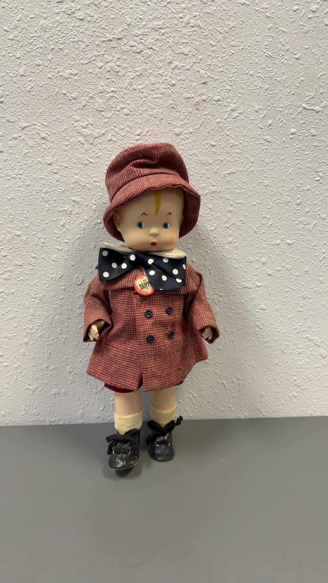 Vintage Effanbee Skippy Doll with Original Button - Image 1