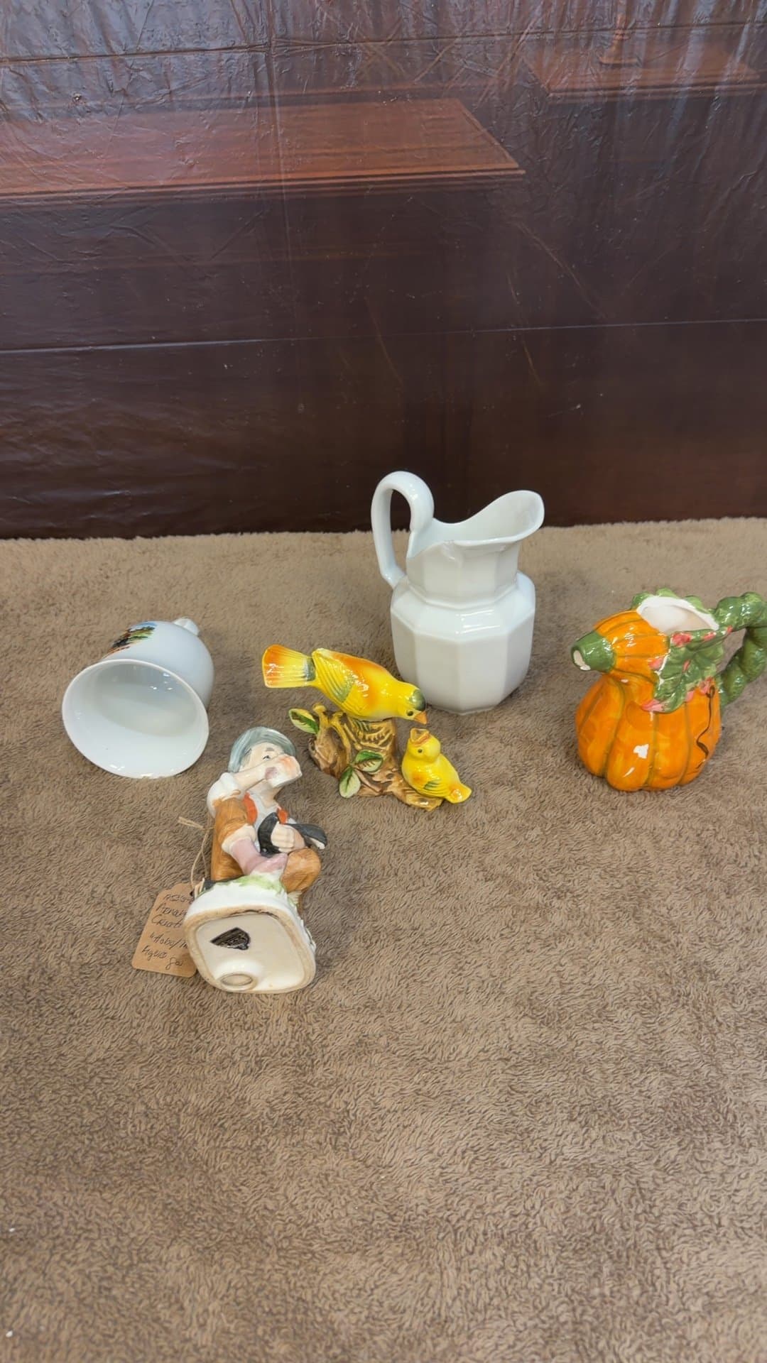 "Island of Misfit Pieces" Vintage Arnart Ceramic Cobbler Figurine and Porcelain Collectibles Group - Image 1