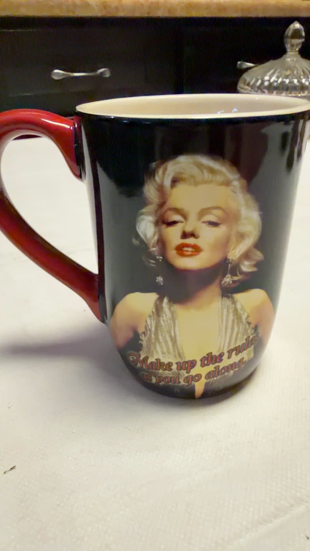 Spoontiques Marilyn Monroe 'Make Up The Rules' Ceramic Coffee Mug - Image 1