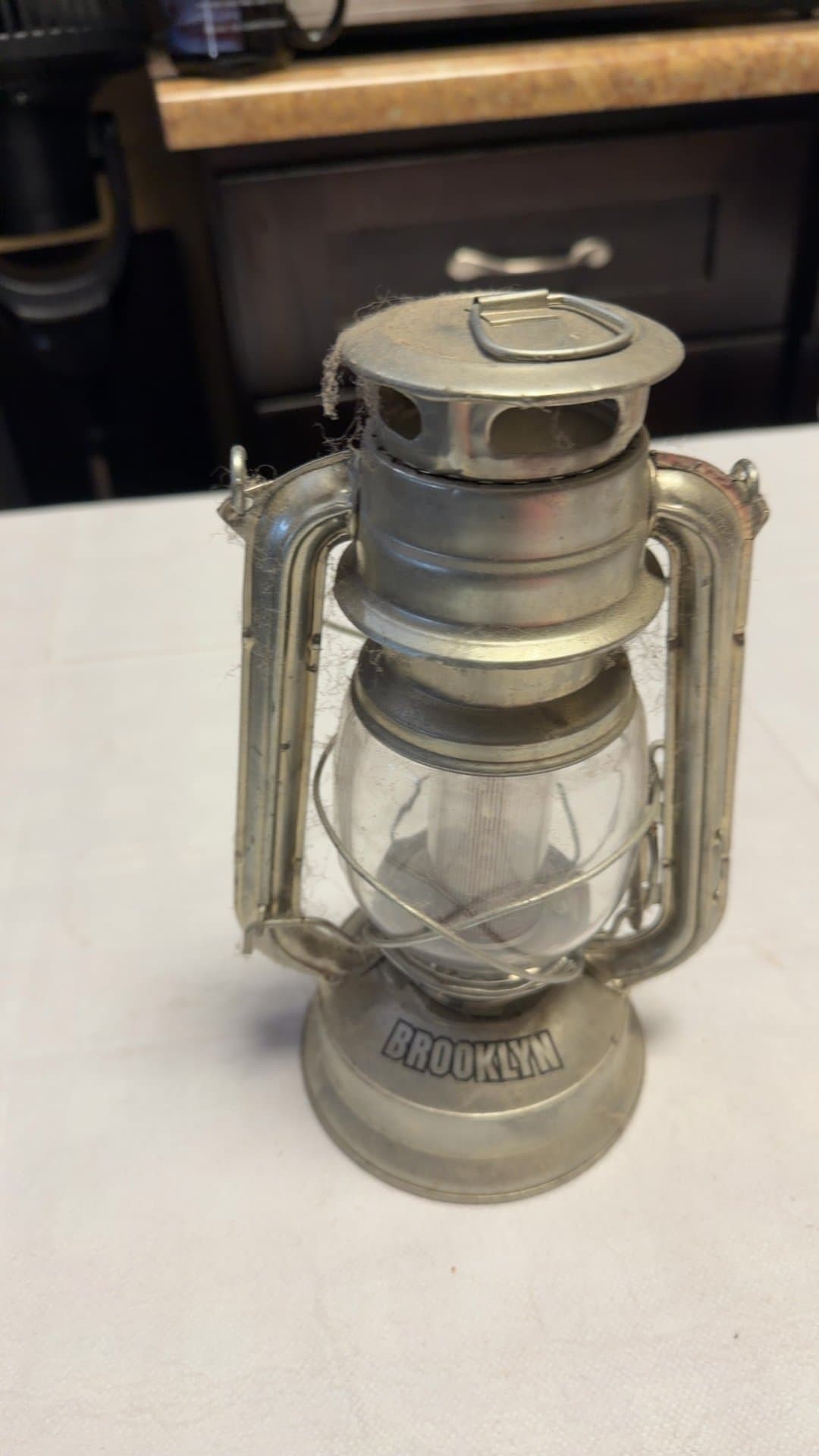 Brooklyn Battery-Operated LED Hurricane Lantern Decorative Light - Image 1