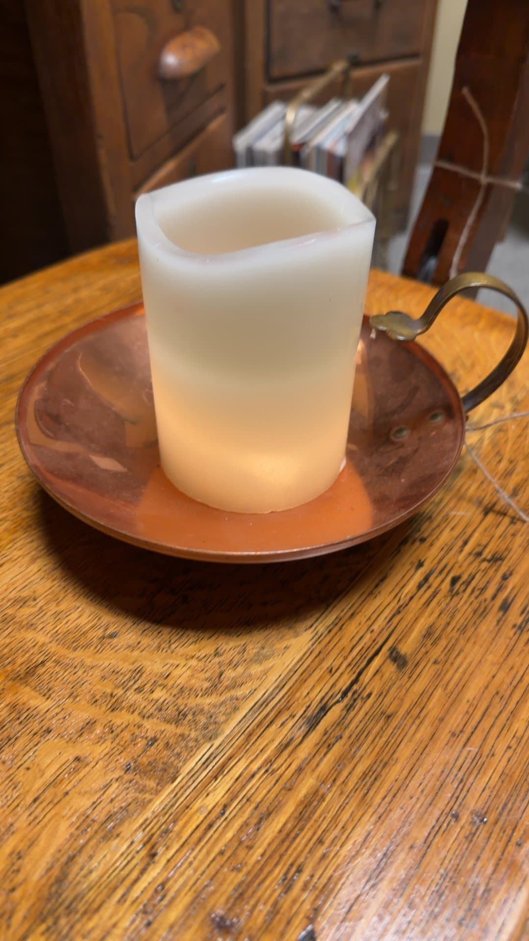 1970s Coppercraft Guild Candle Holder - Image 1