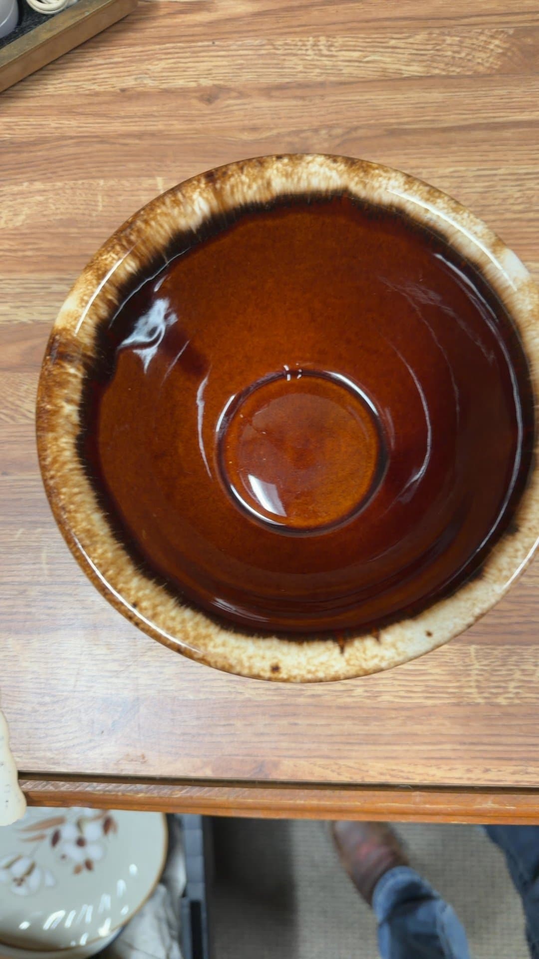 Vintage Oven Proof Earthenware Bowl - Image 1